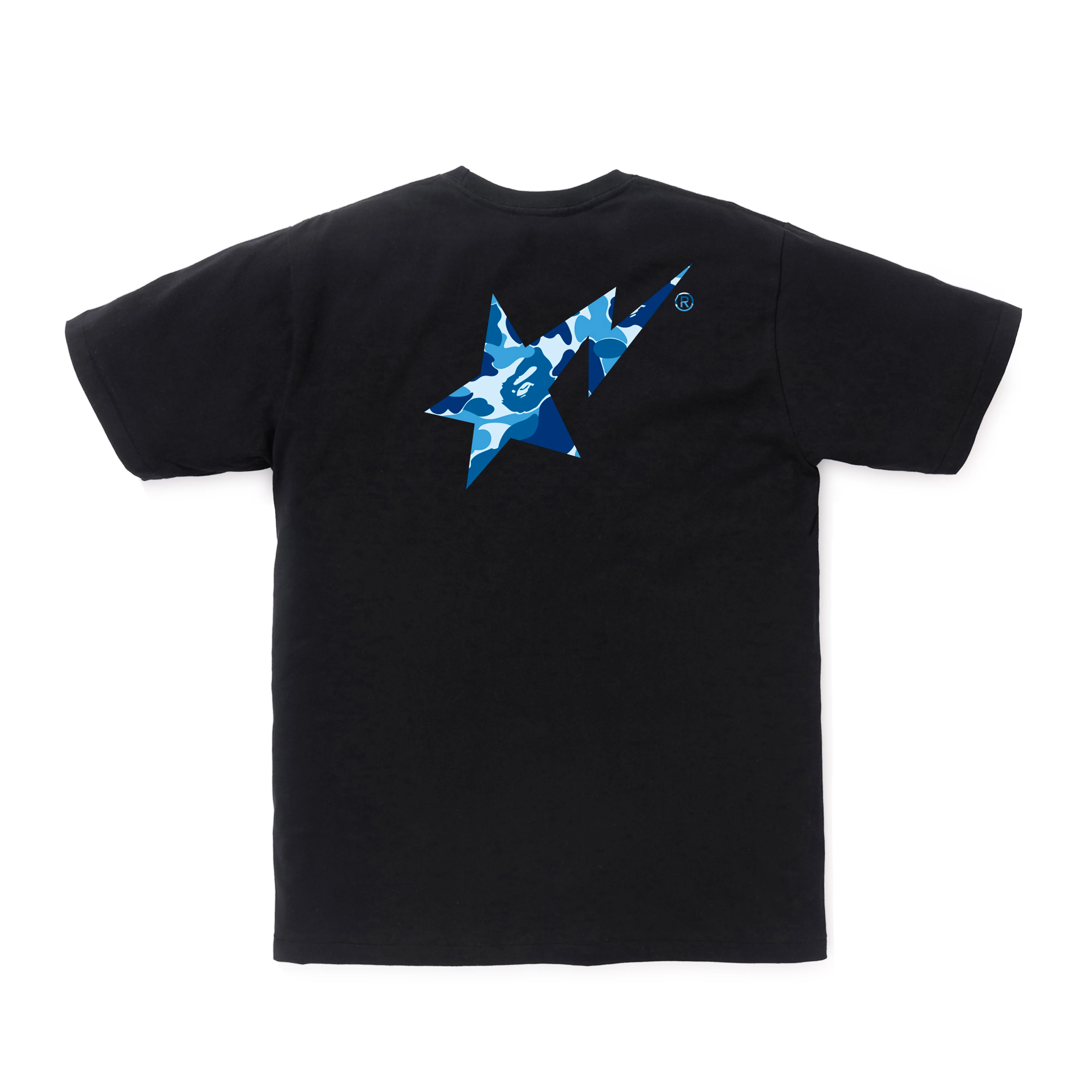 A BATHING APE® - ABC Camo Bape STA Logo Tee - (Black/Blue) - Image 2