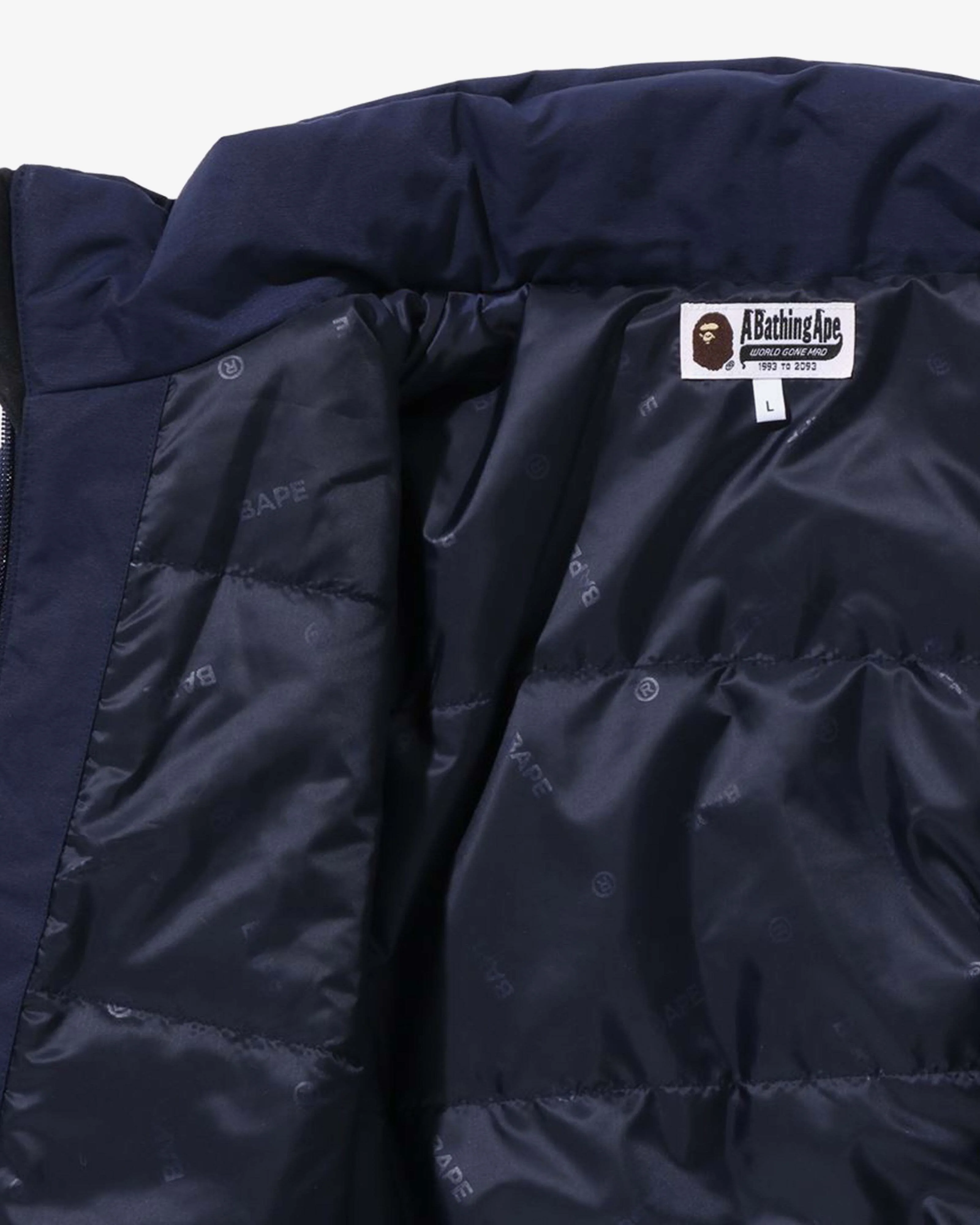 A BATHING APE® - Bape Football Jacket - (Navy) - Image 7