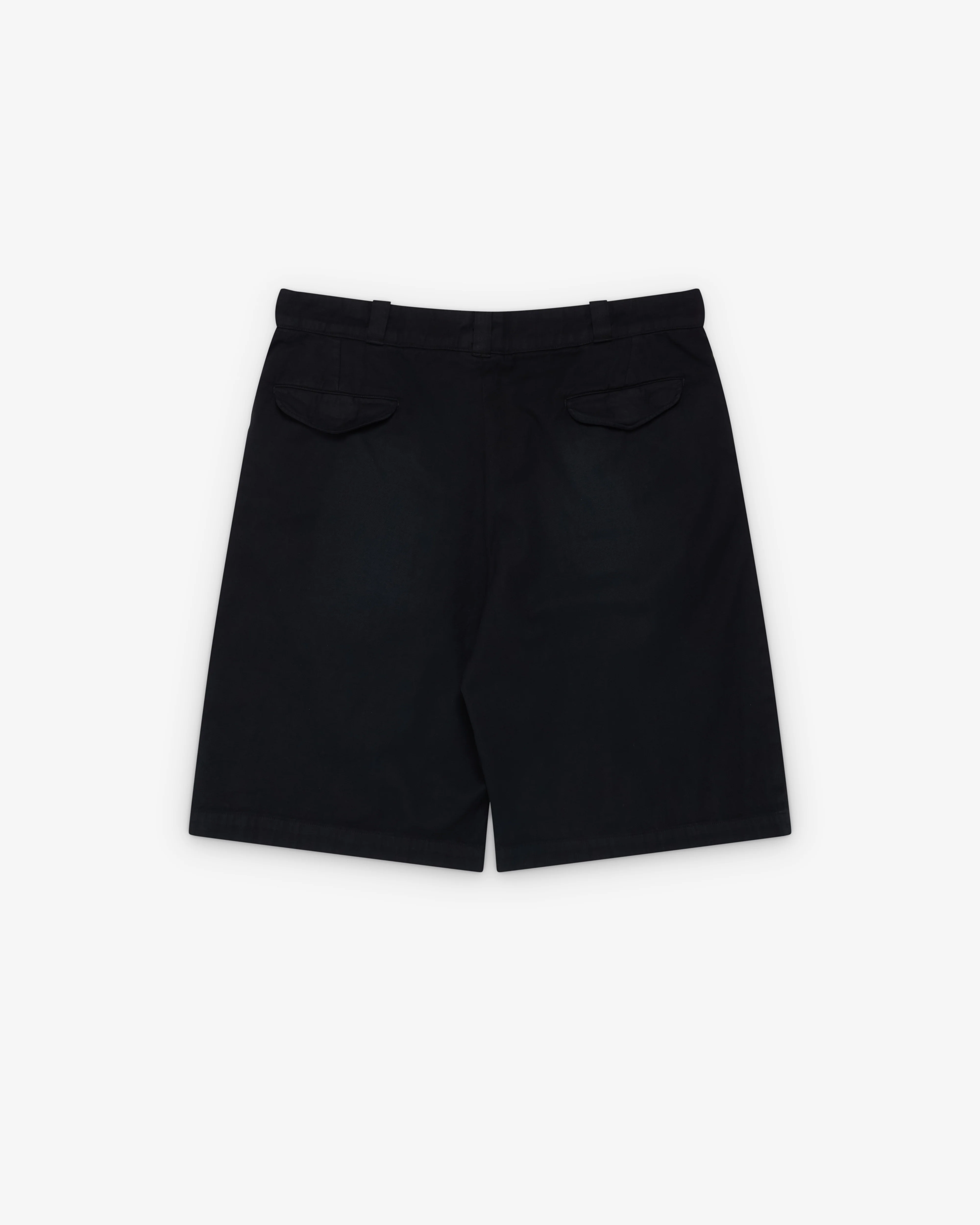 A.Presse - Men's Vintage Chino Shorts - (Black) - Image 2