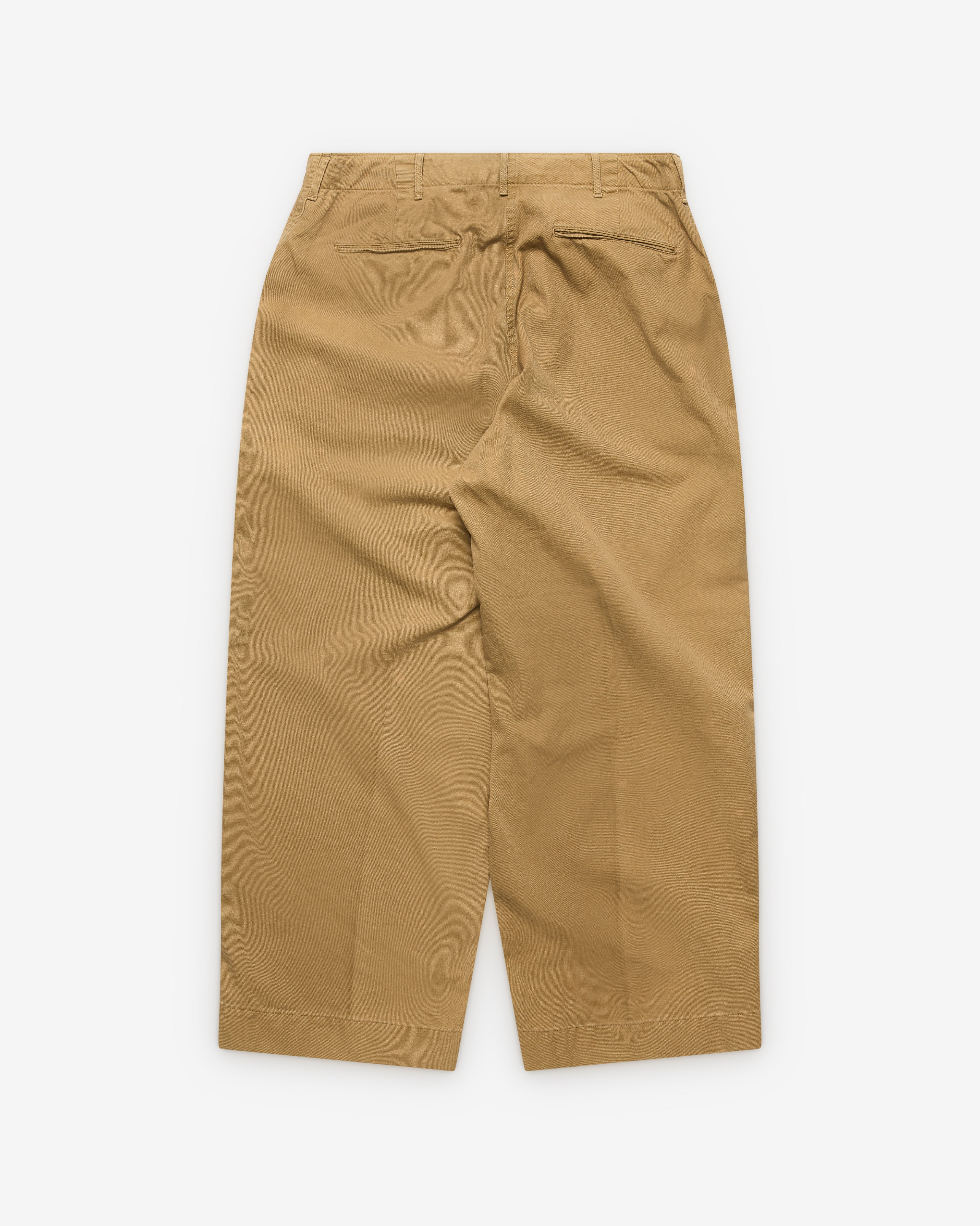 A.Presse - Men's Vintage Chino Trousers - (Beige) - Image 2