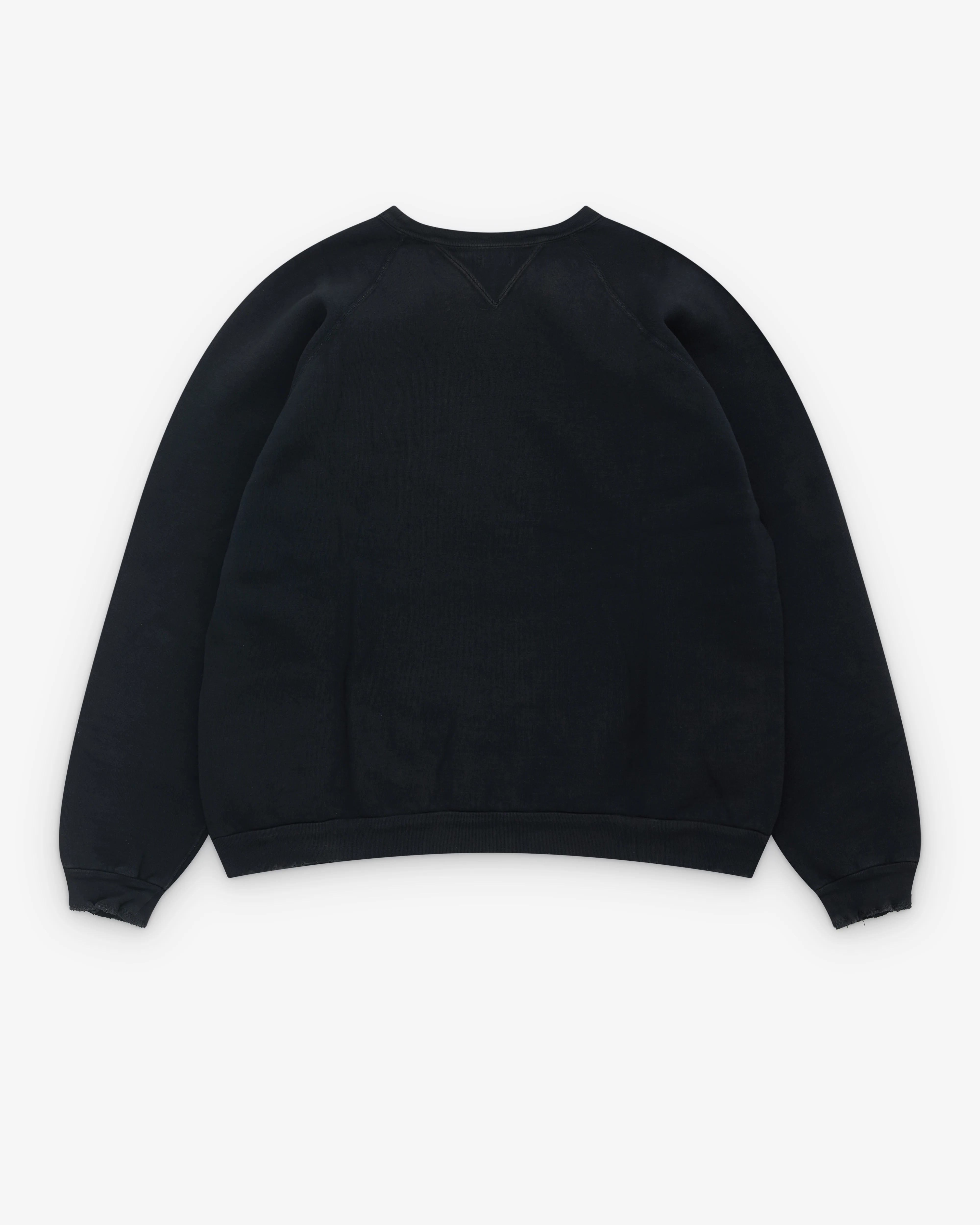 A.Presse - Men’s Vintage Double V Sweatshirt - (Black) - Image 2