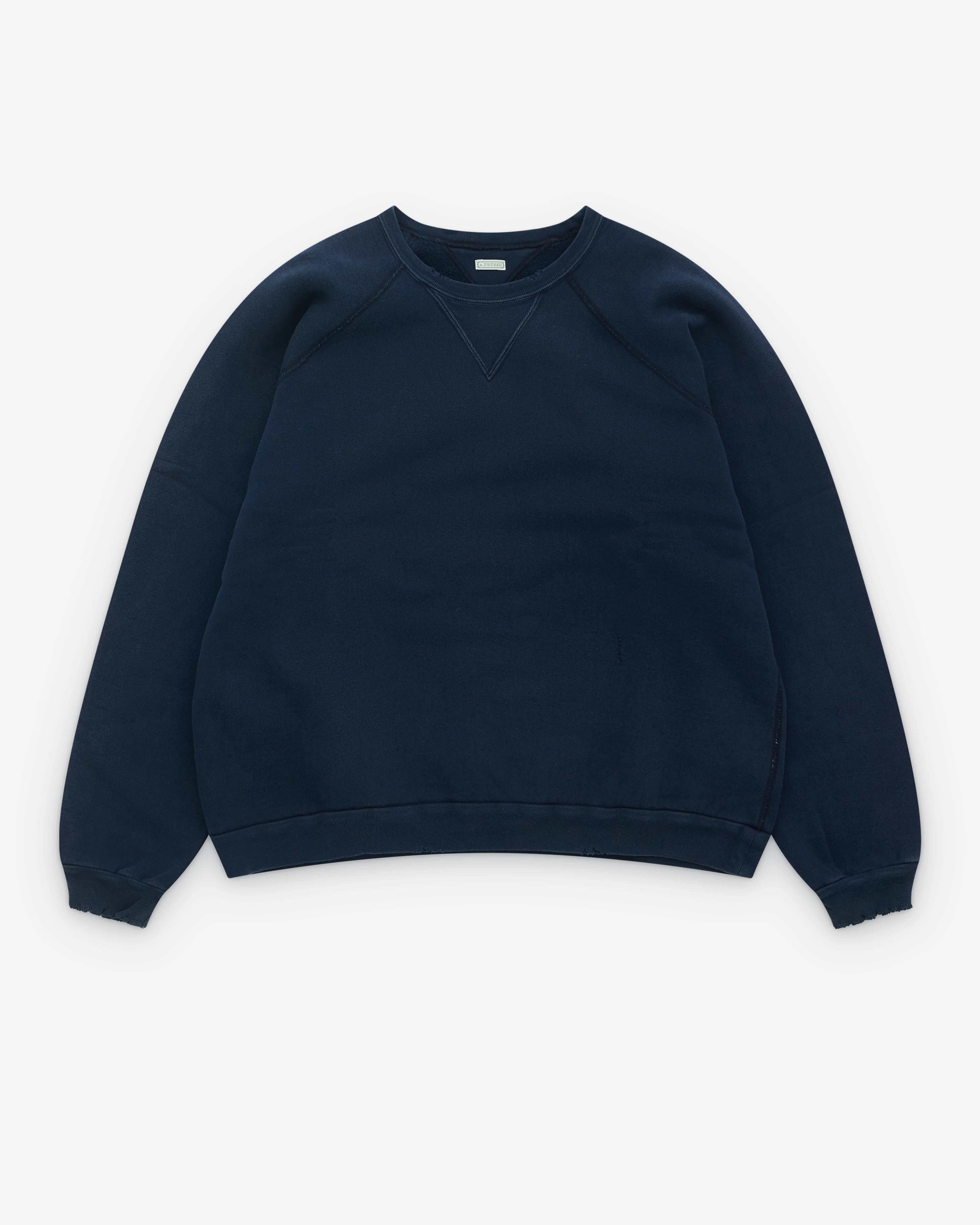 A.Presse - Men’s Vintage Double V Sweatshirt - (Navy)