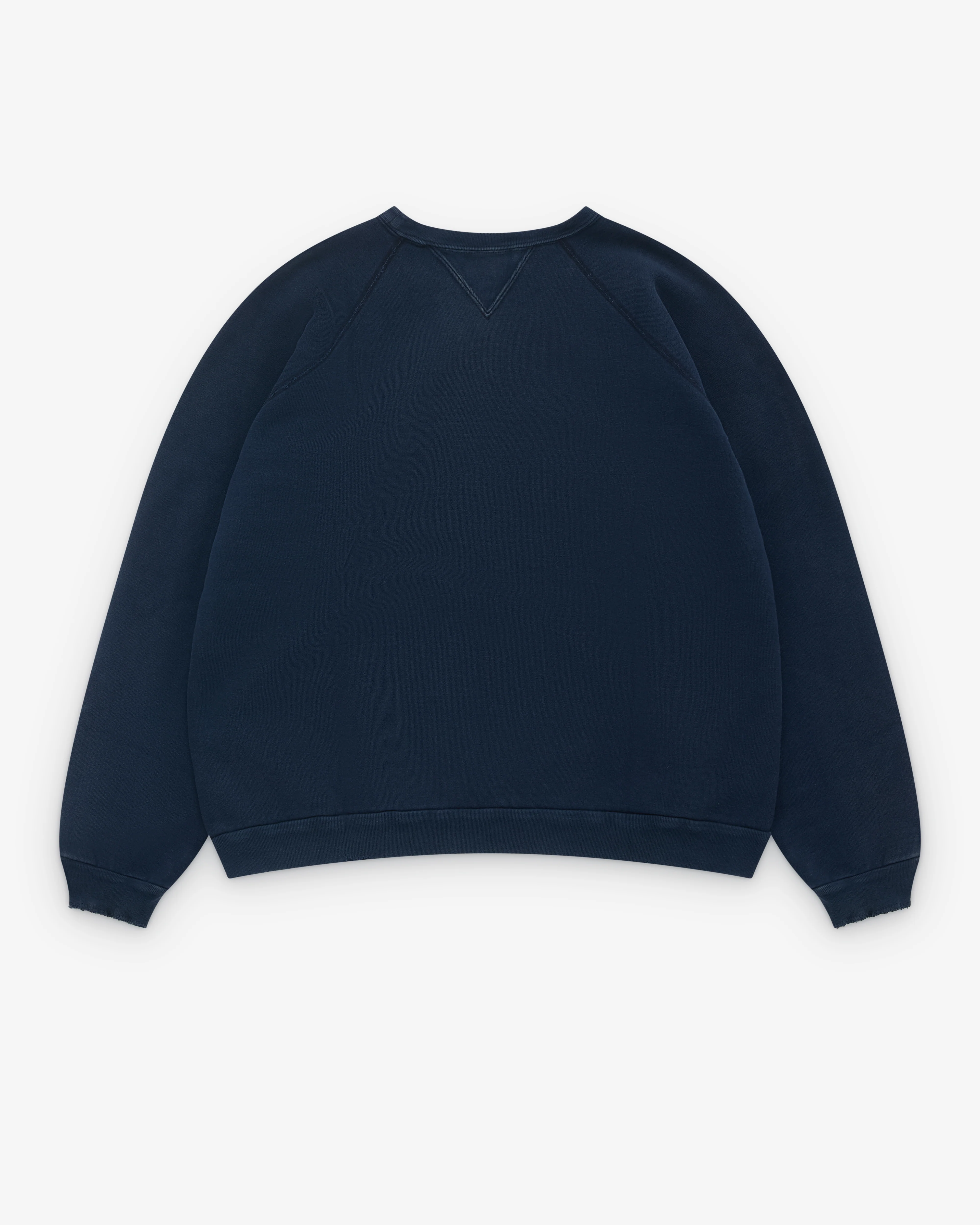 A.Presse - Men’s Vintage Double V Sweatshirt - (Navy) - Image 2