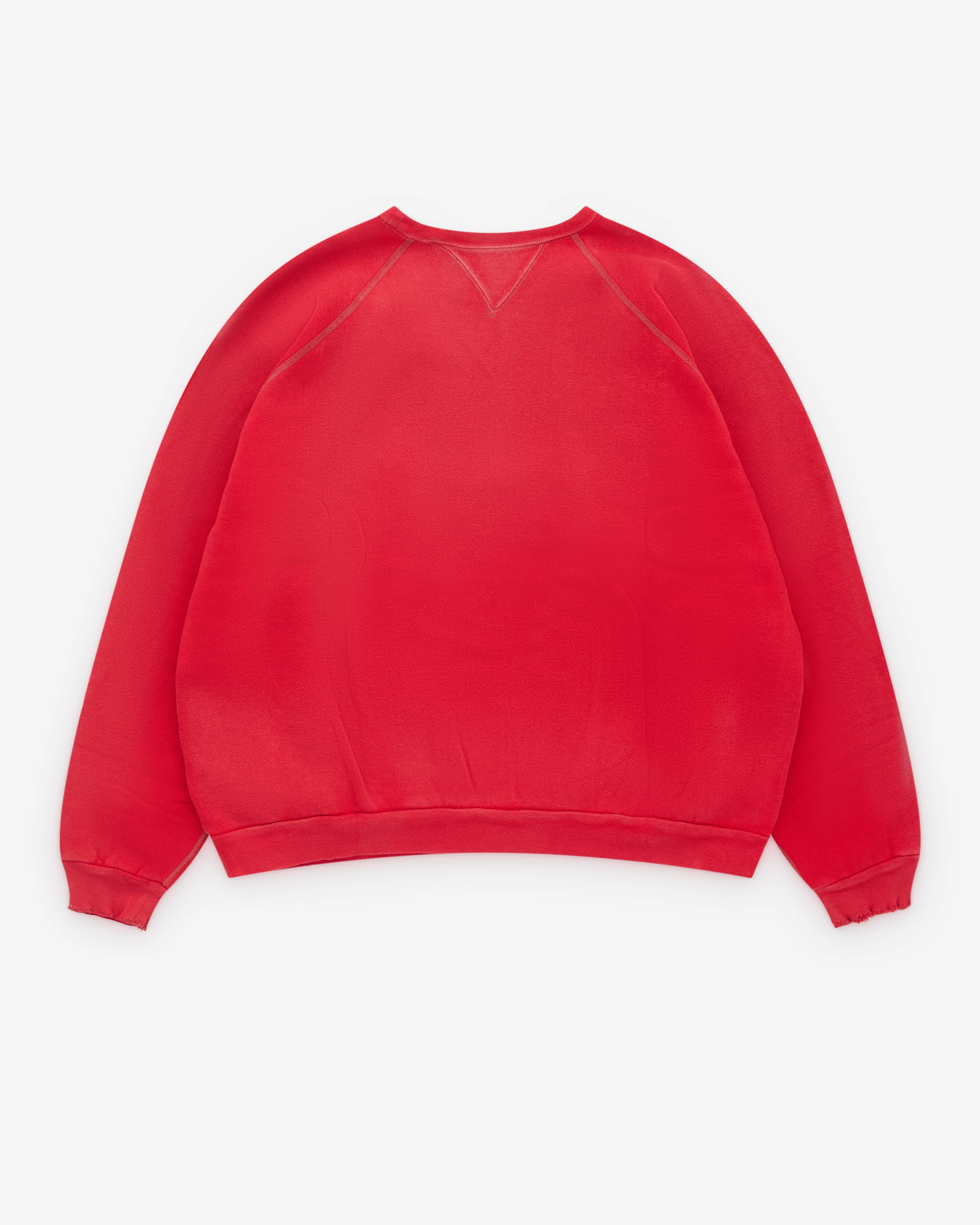 A.Presse - Men’s Vintage Double V Sweatshirt - (Red) - Image 2