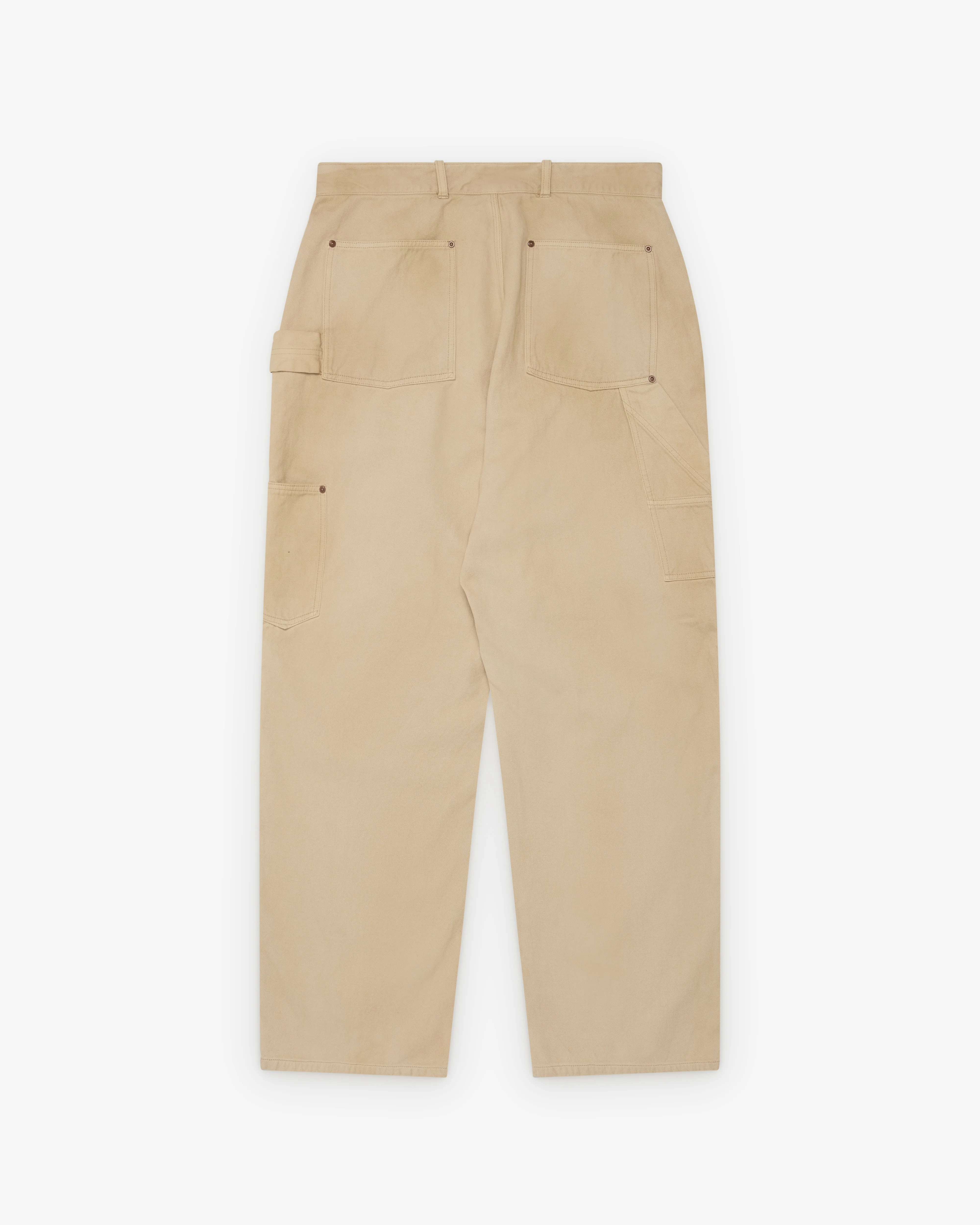 A.Presse - Men's Vintage Silk Hemp Painter Pant - (Beige) - Image 2