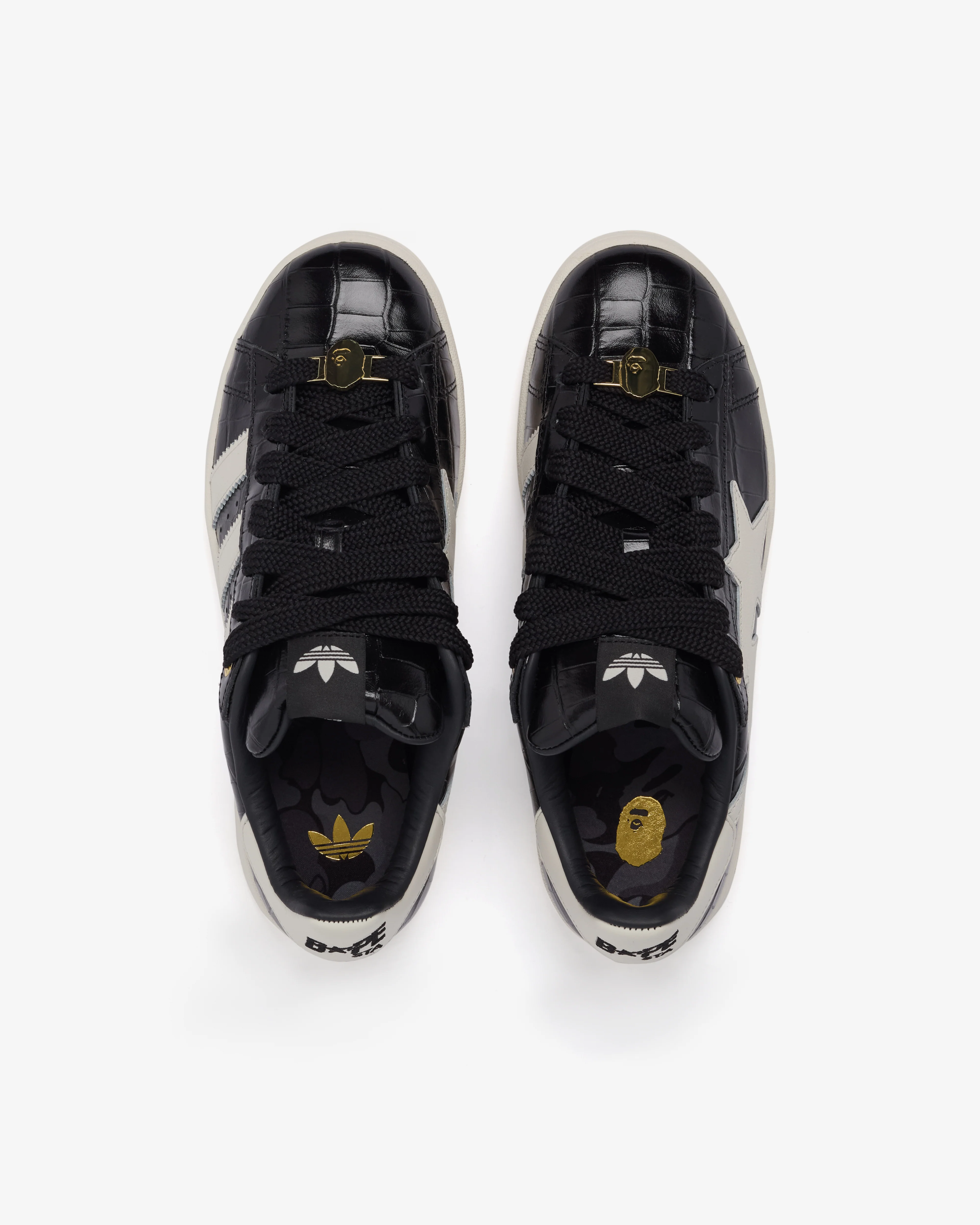 Adidas - Men's Bape Campus 00S - (Black/White) - Image 5
