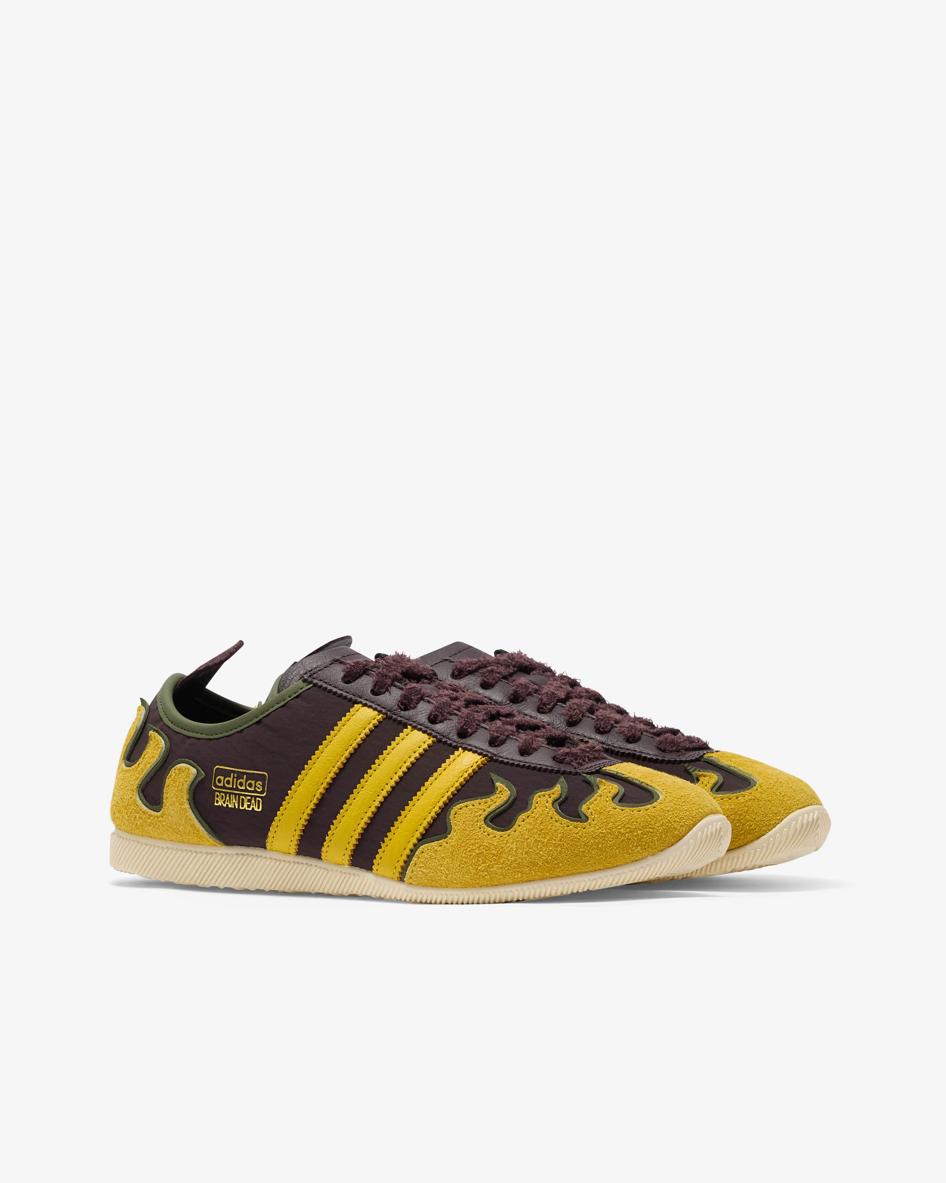 Adidas - Men’s Brain Dead Japan Lo - (Shadow Brown/Hazy Yellow) - Image 3