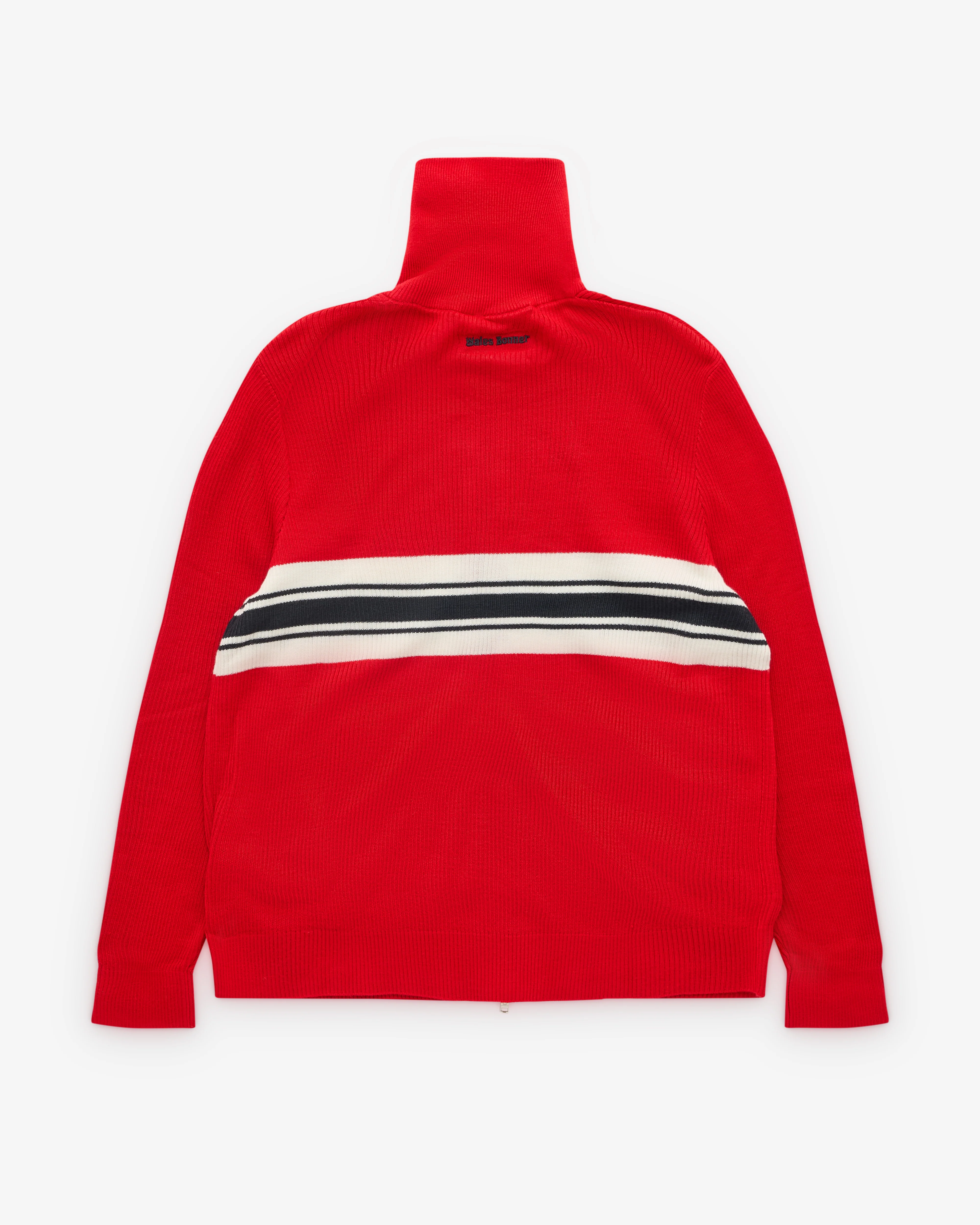 Adidas - Wales Bonner Knit Track Top - (Red) - Image 2