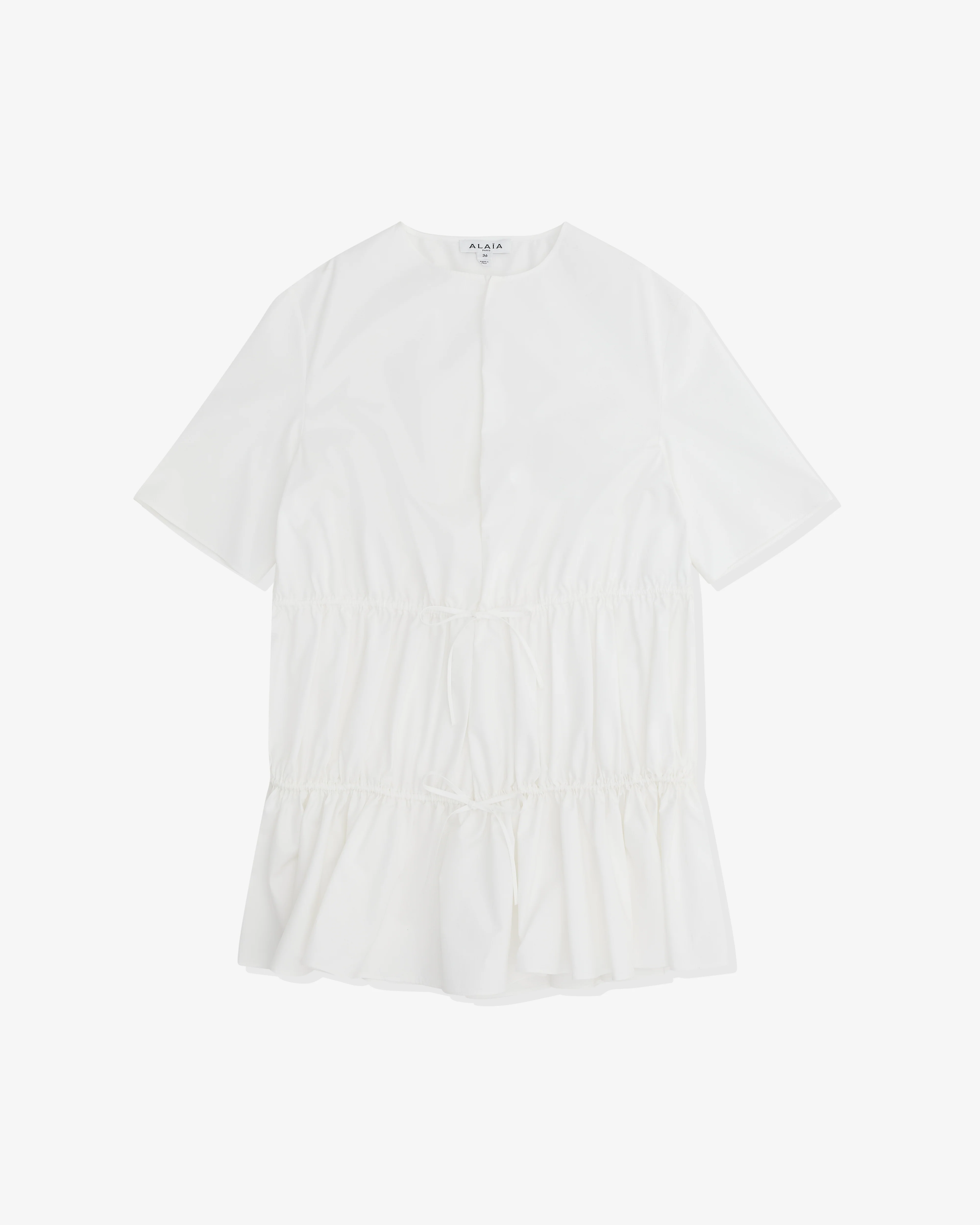 Alaïa - Women’s Cotton Poplin Dress - (White)