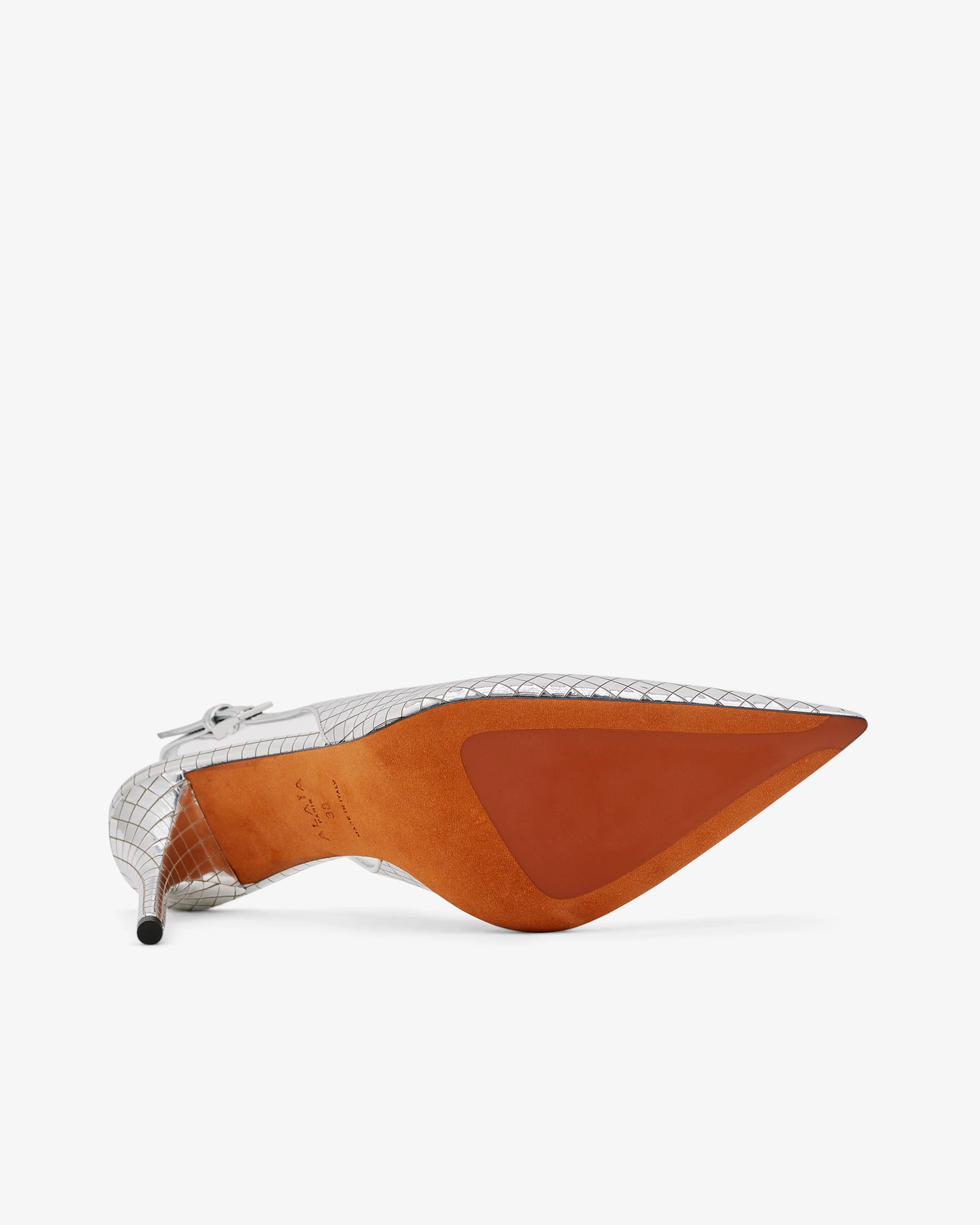 Alaïa - Women’s Art Deco Slingbacks - (Silver) - Image 6
