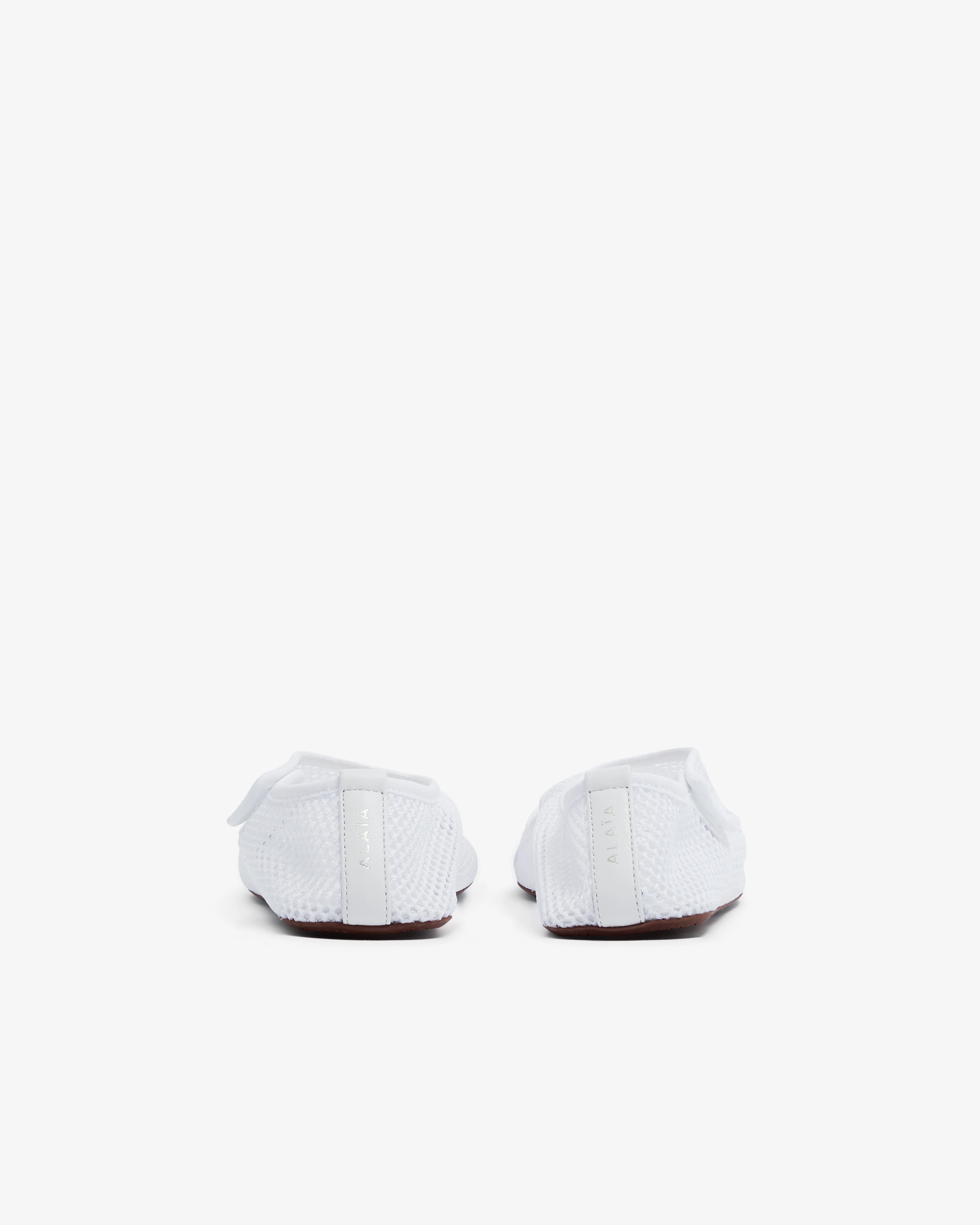 Alaïa - Women’s Fishnet Slippers - (Optic White) - Image 4