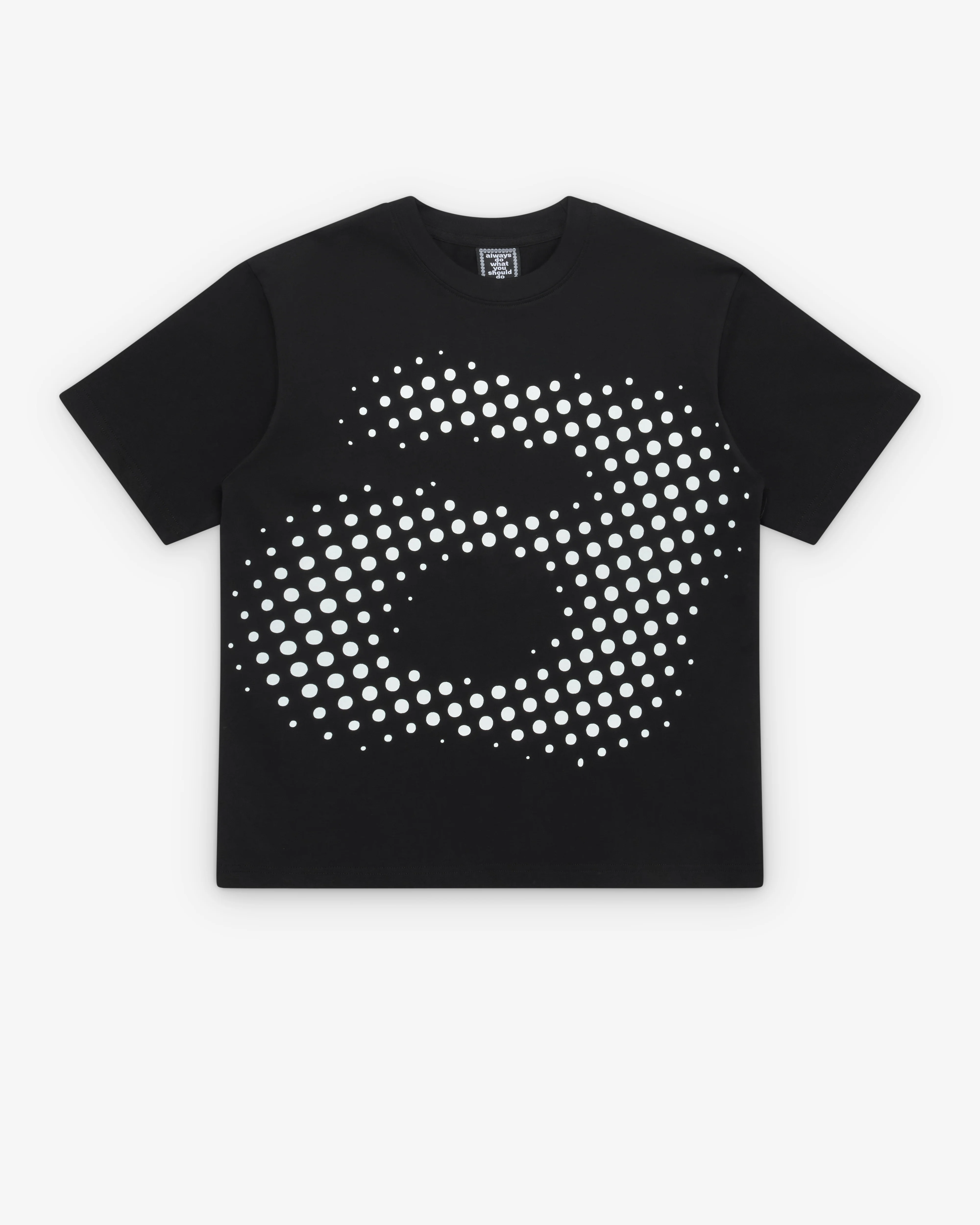 Always Do What You Should Do - Men's Big Halftone T-Shirt - (Black)