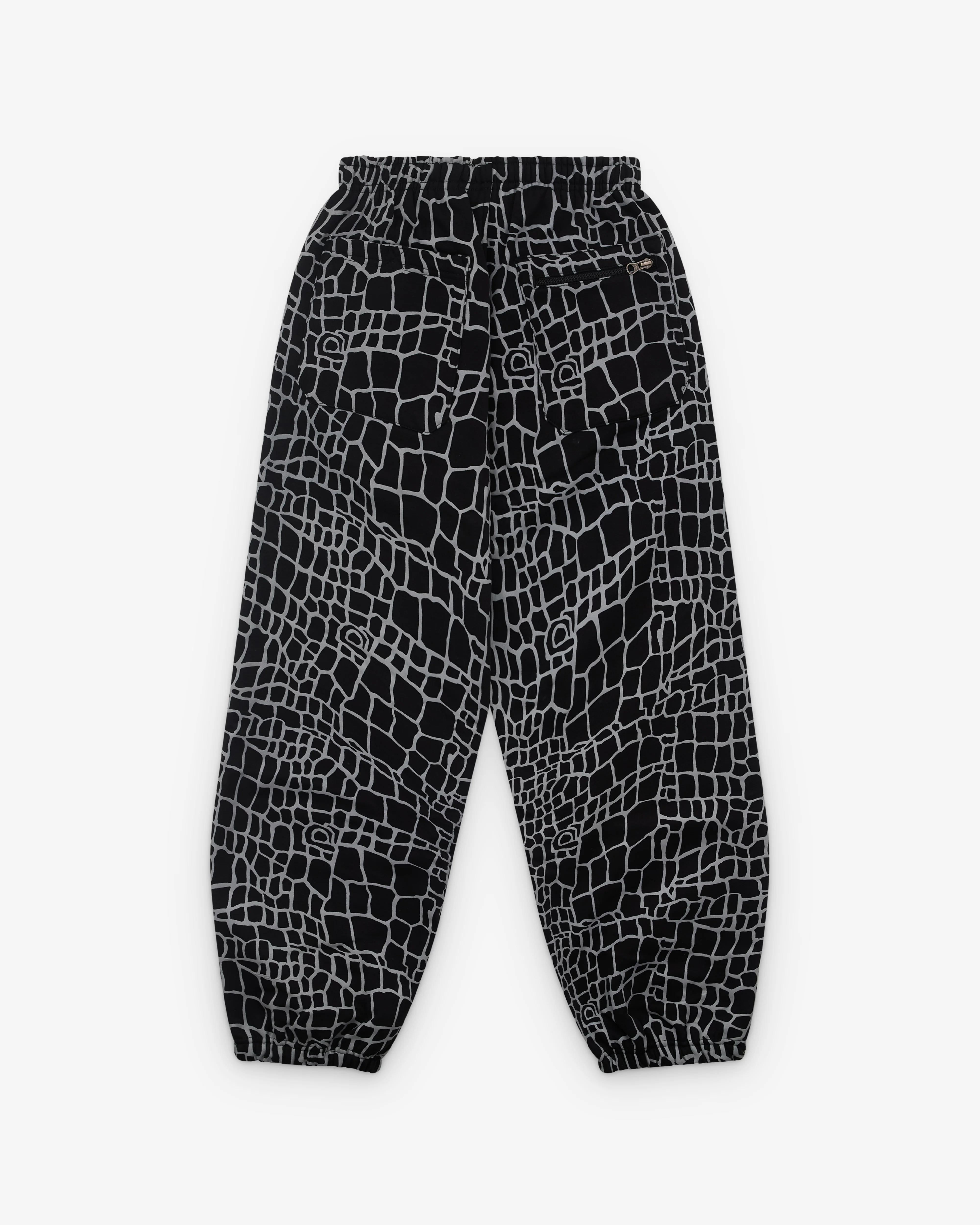 Always Do What You Should Do - Men’s Croc Print Jogger - (Black) - Image 2