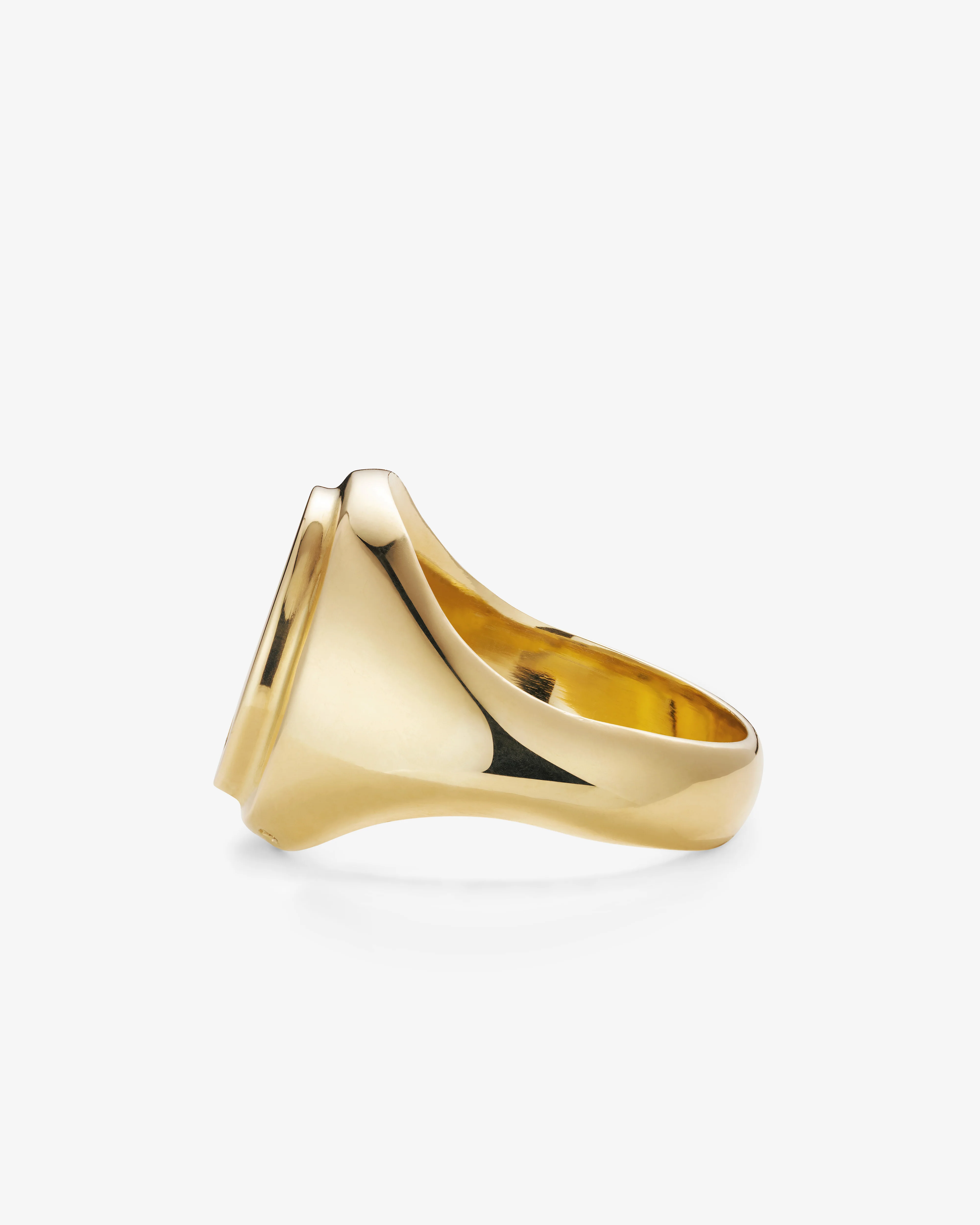 Bunney  - Oval Signet Ring -  (Yellow Gold) - Image 2