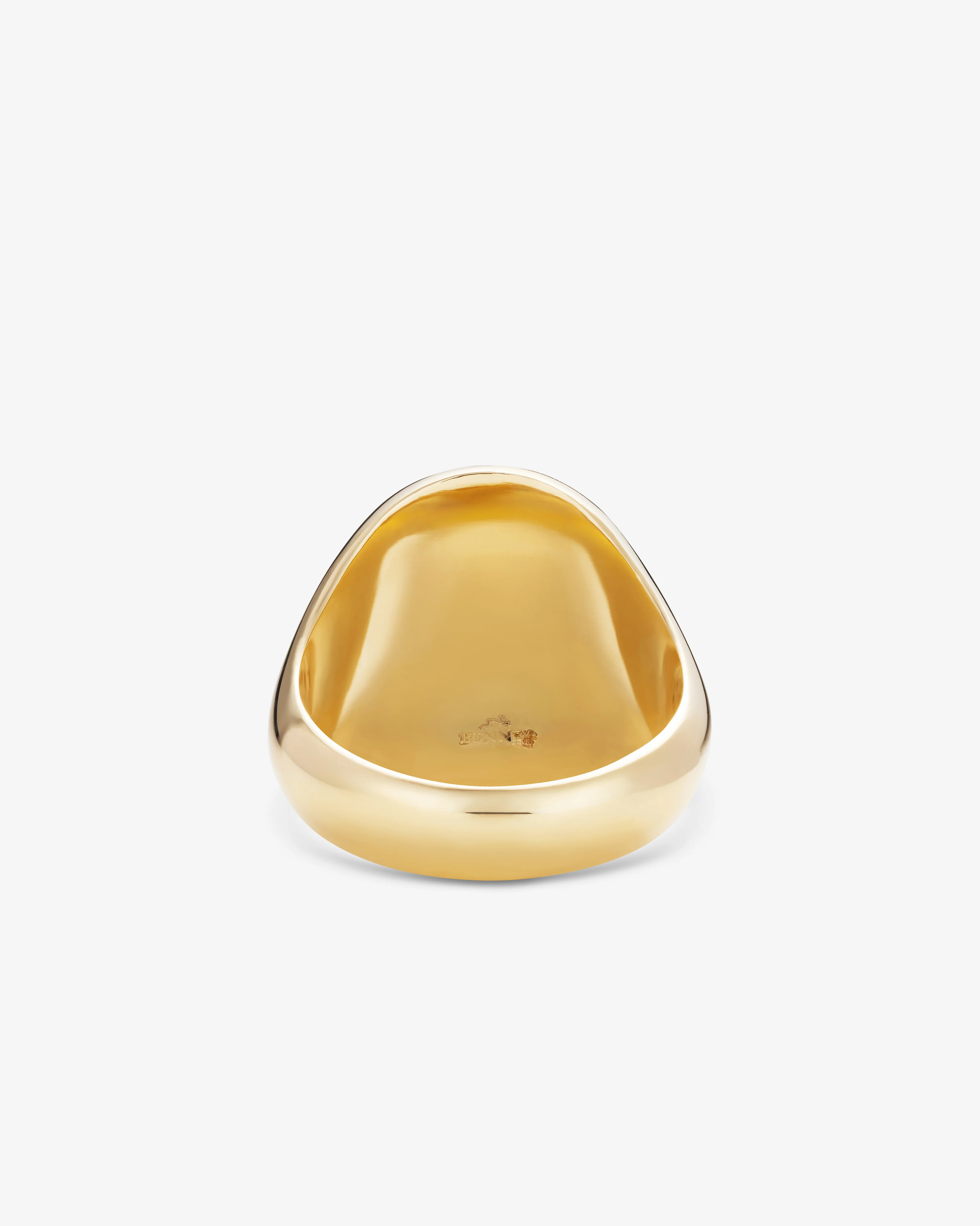 Bunney  - Oval Signet Ring -  (Yellow Gold) - Image 3