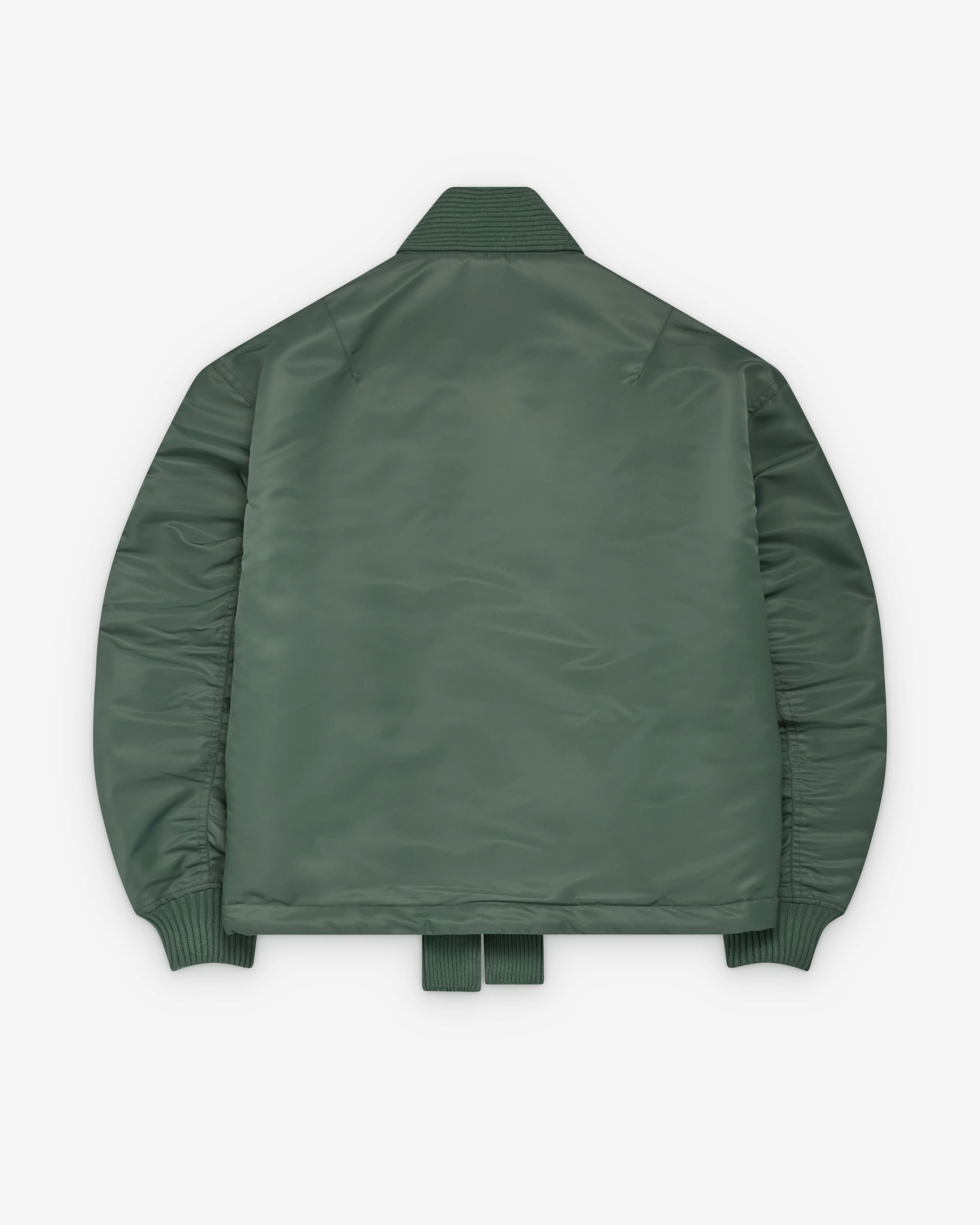 Applied Art Forms - Men's Reversible Haori Flight Jacket - (Teal Green) - Image 2