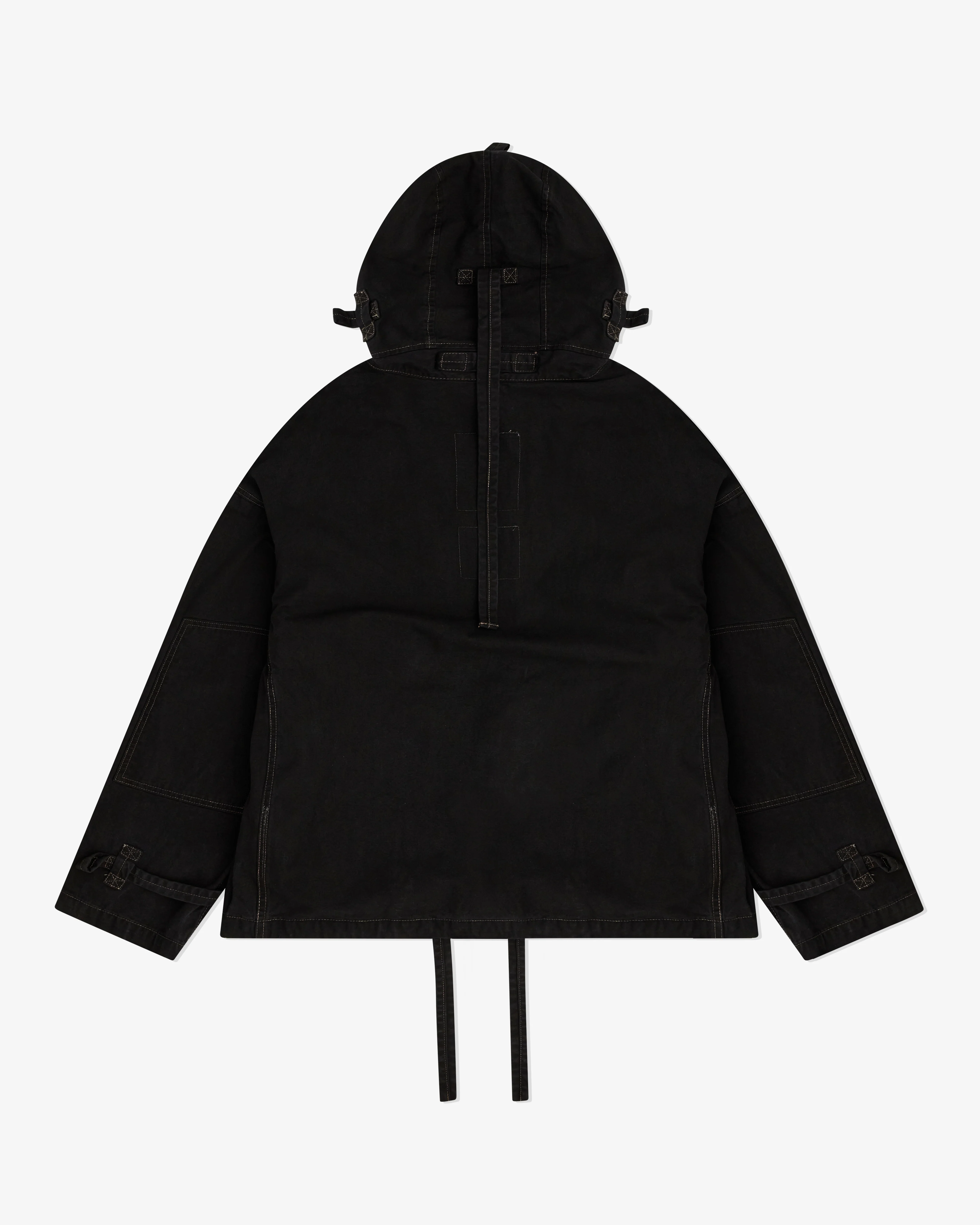 Applied Art Forms - Men’s Oversized Okayama Smock - (Black) - Image 2