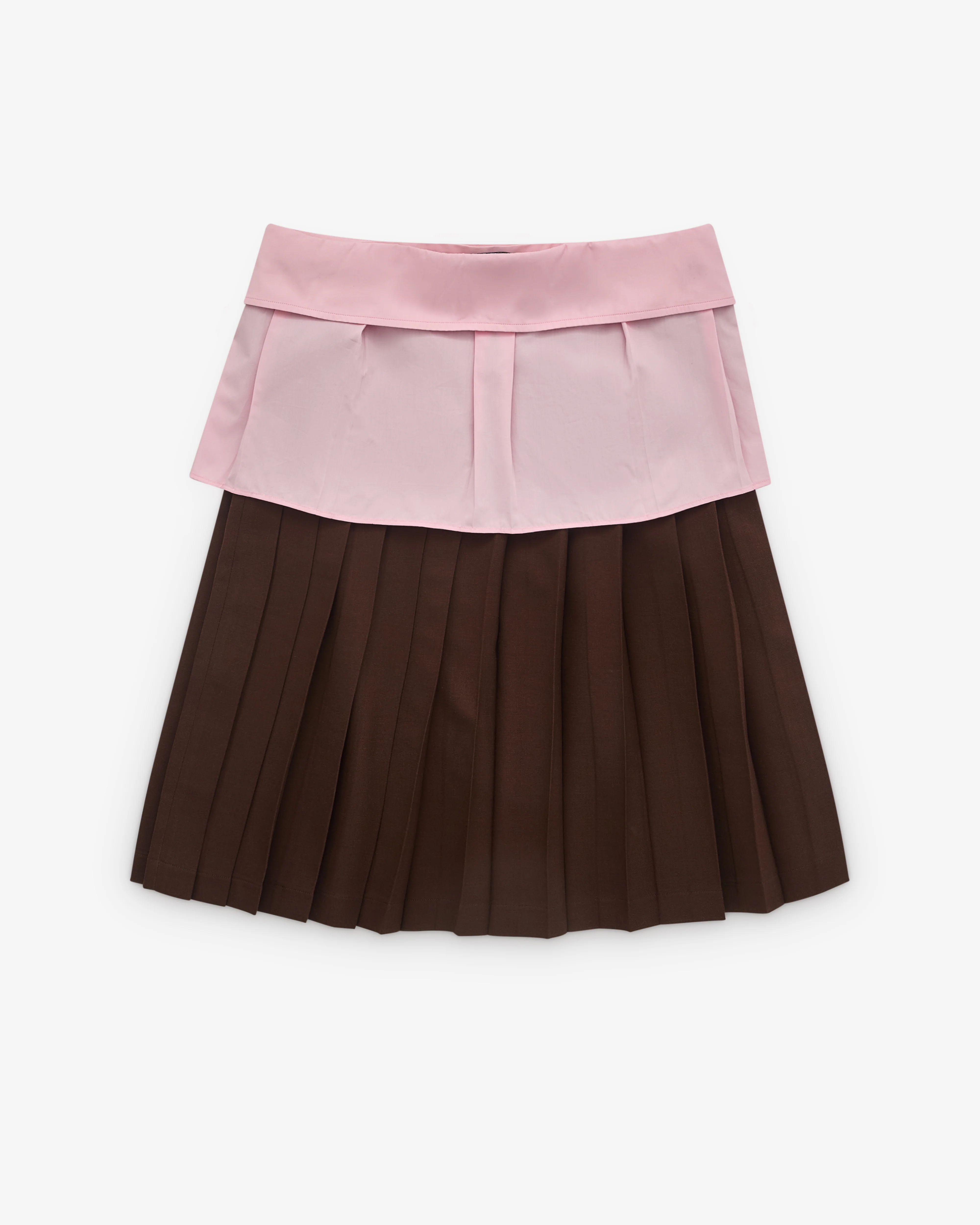 Ashley Williams - Women’s Collar Skirt - (Pink/Brown) - Image 2