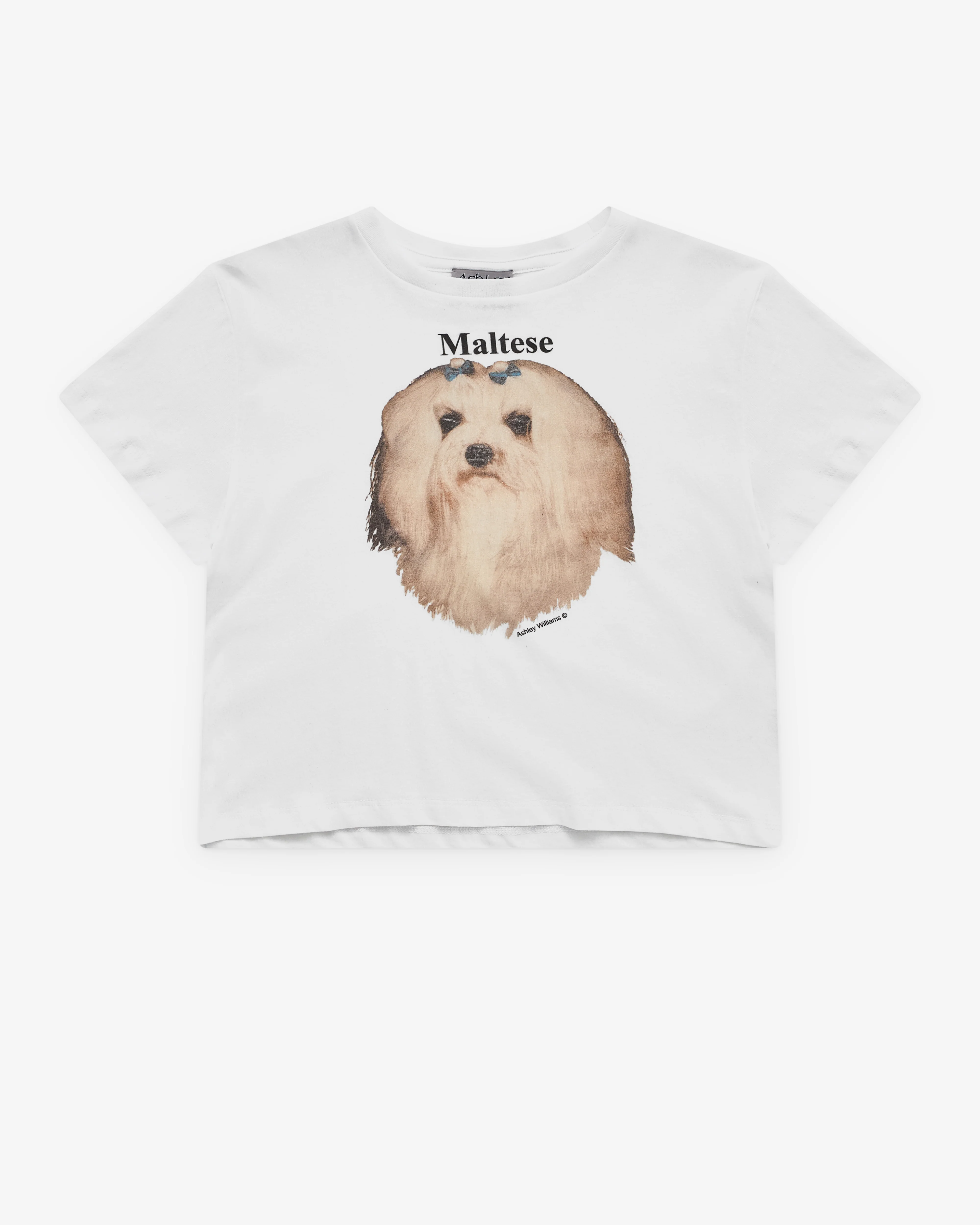 Ashley Williams - Women’s Maltese Cropped T-Shirt - (White)
