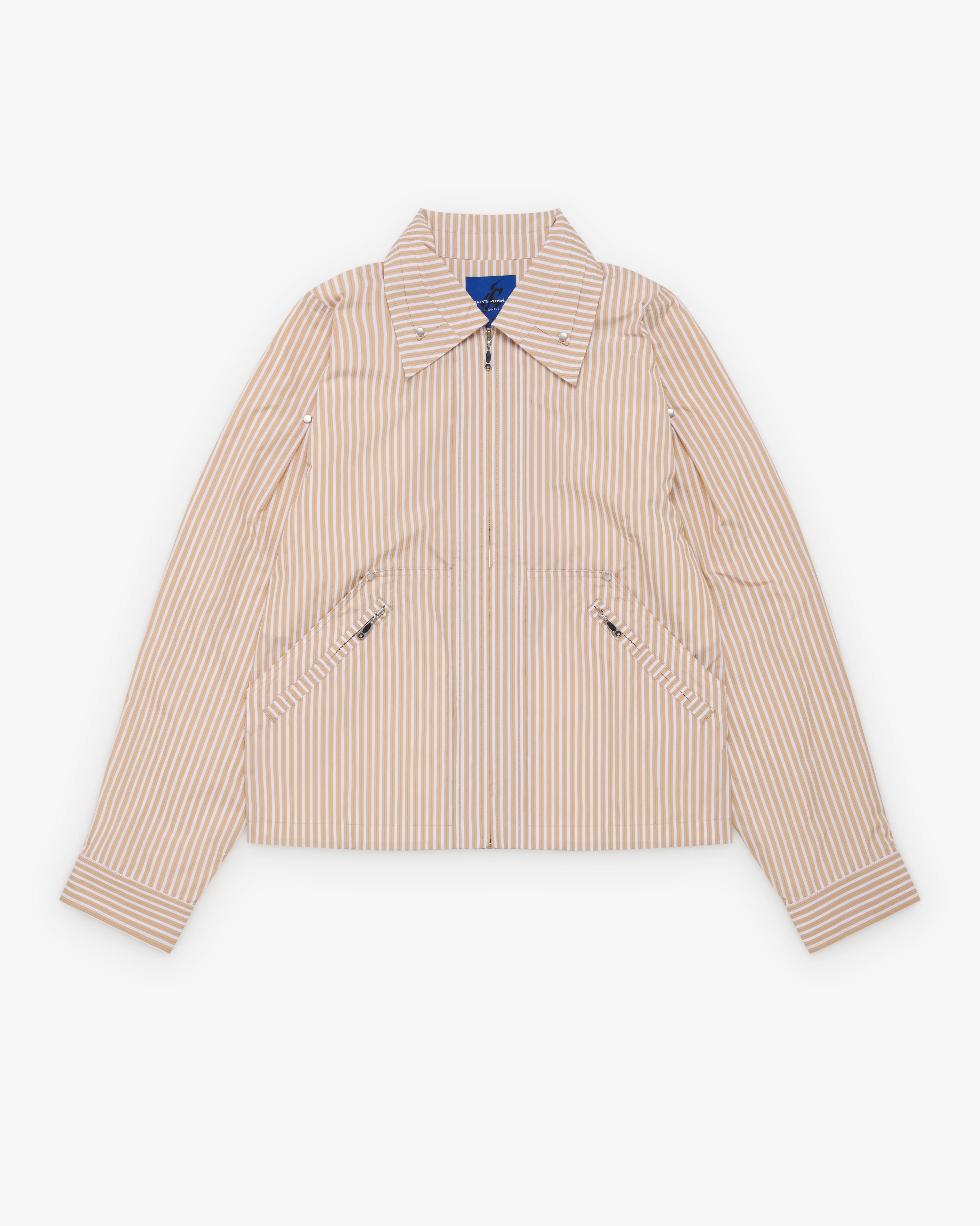 Asics - Novalis Mirbelioids Jacket - (Brown Stripe)