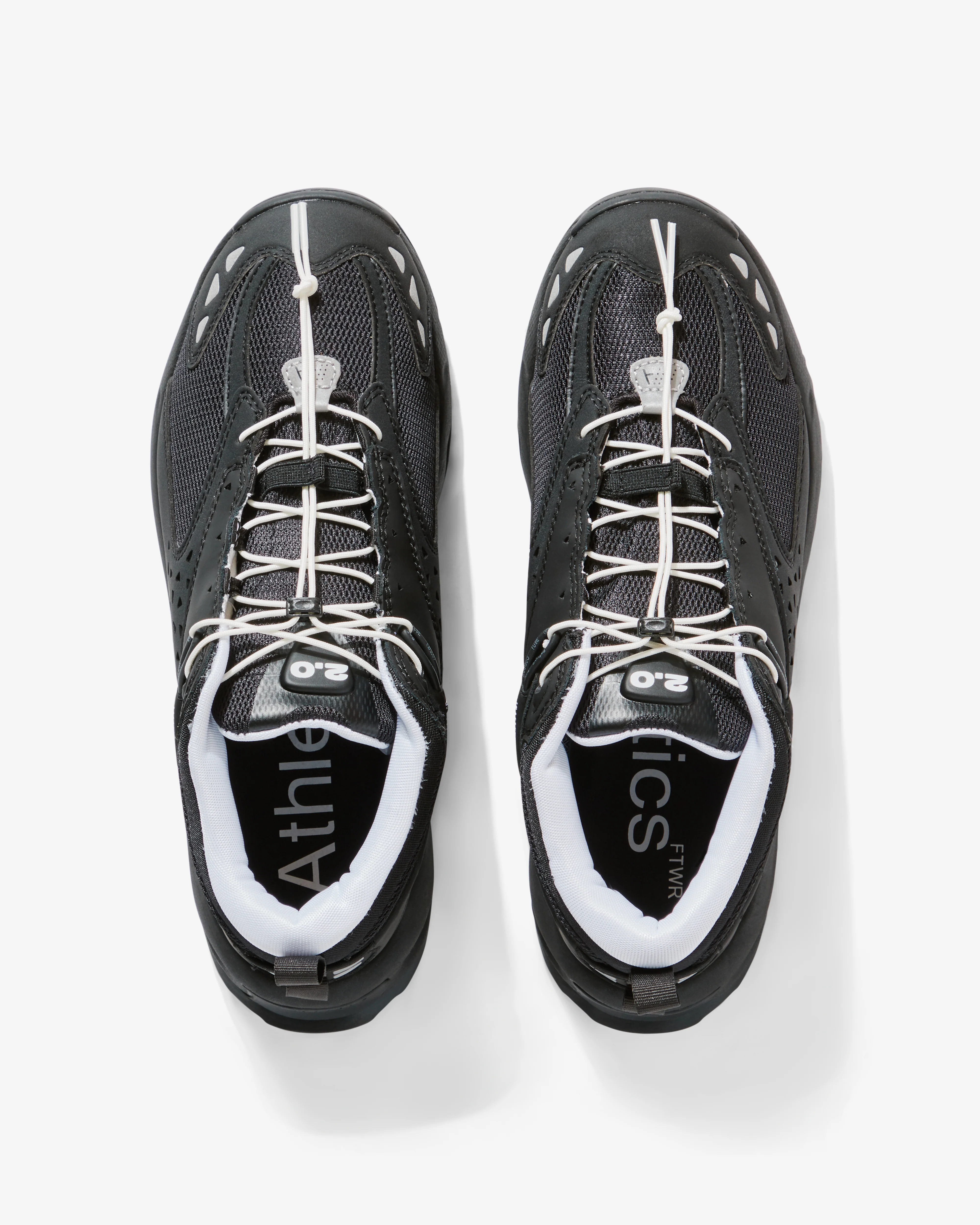 Athletics Footwear - Men’s FTWR 2.0 Mid - (Black/Bright White) - Image 6