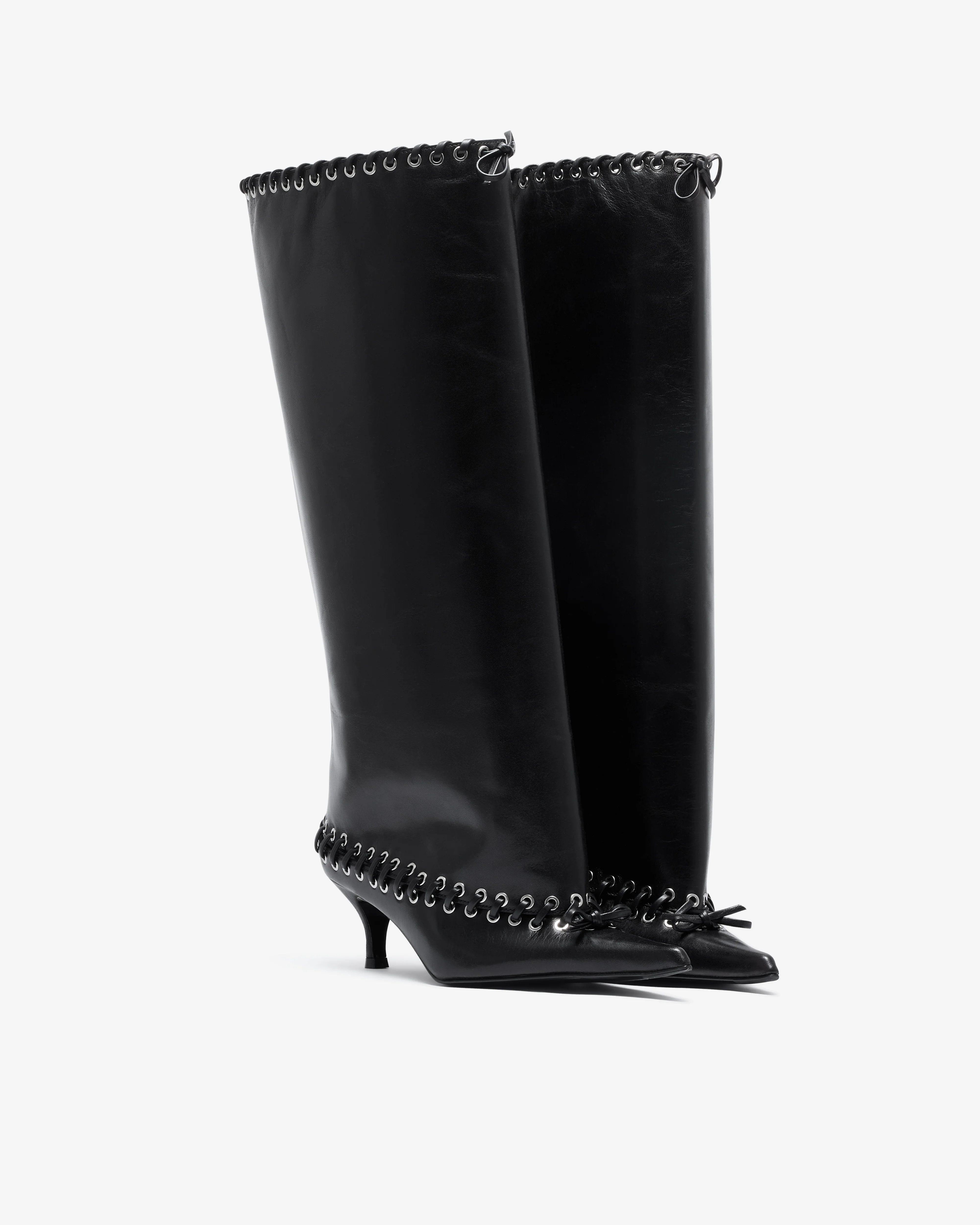 August Barron - Women's Level Boot Thigh High - (Black) - Image 3