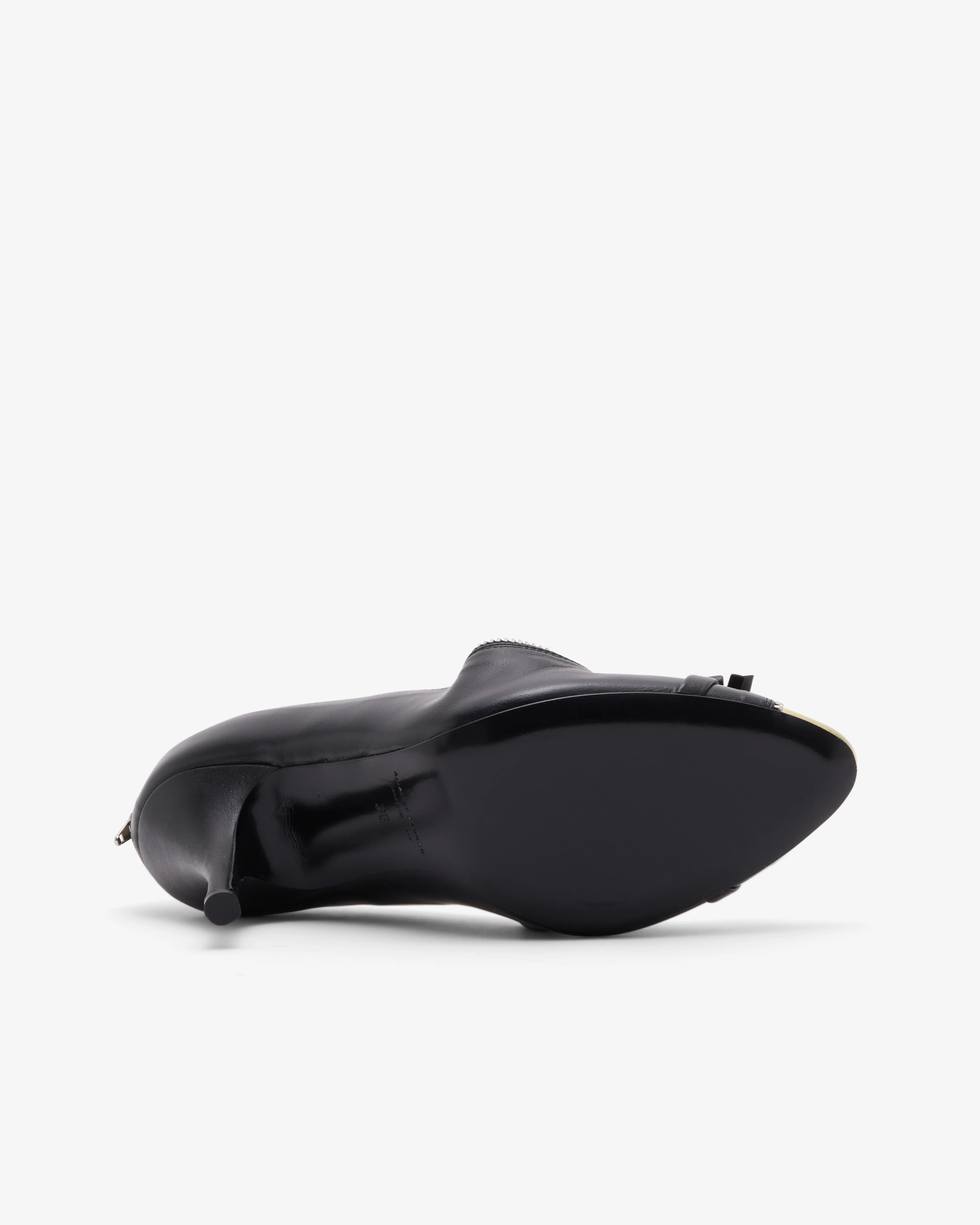August Barron - Women's Unzipped Pump - (Black/Yellow) - Image 6