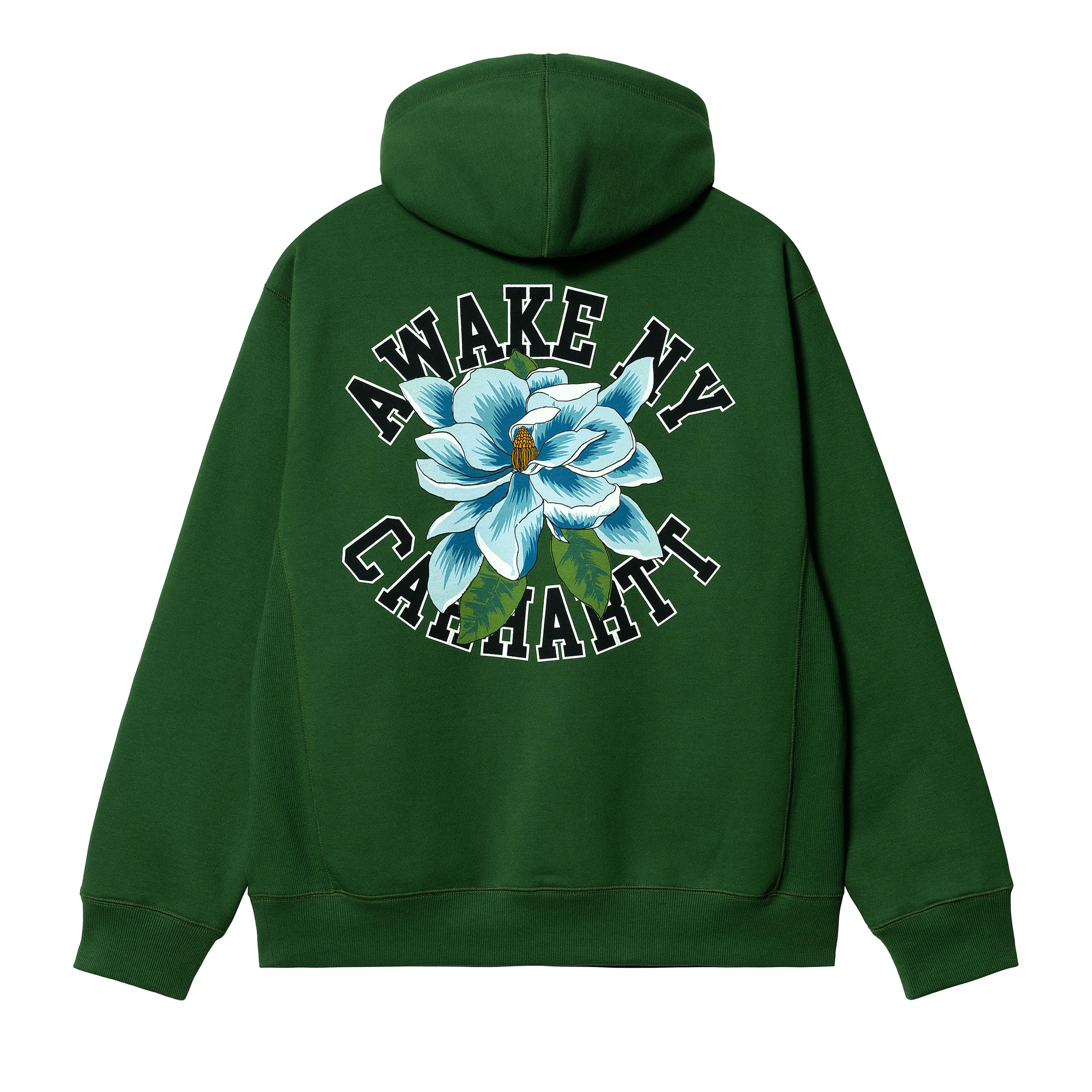 Awake NY - Carhartt WIP Printed Hoodie - (Dark Green) - Image 2