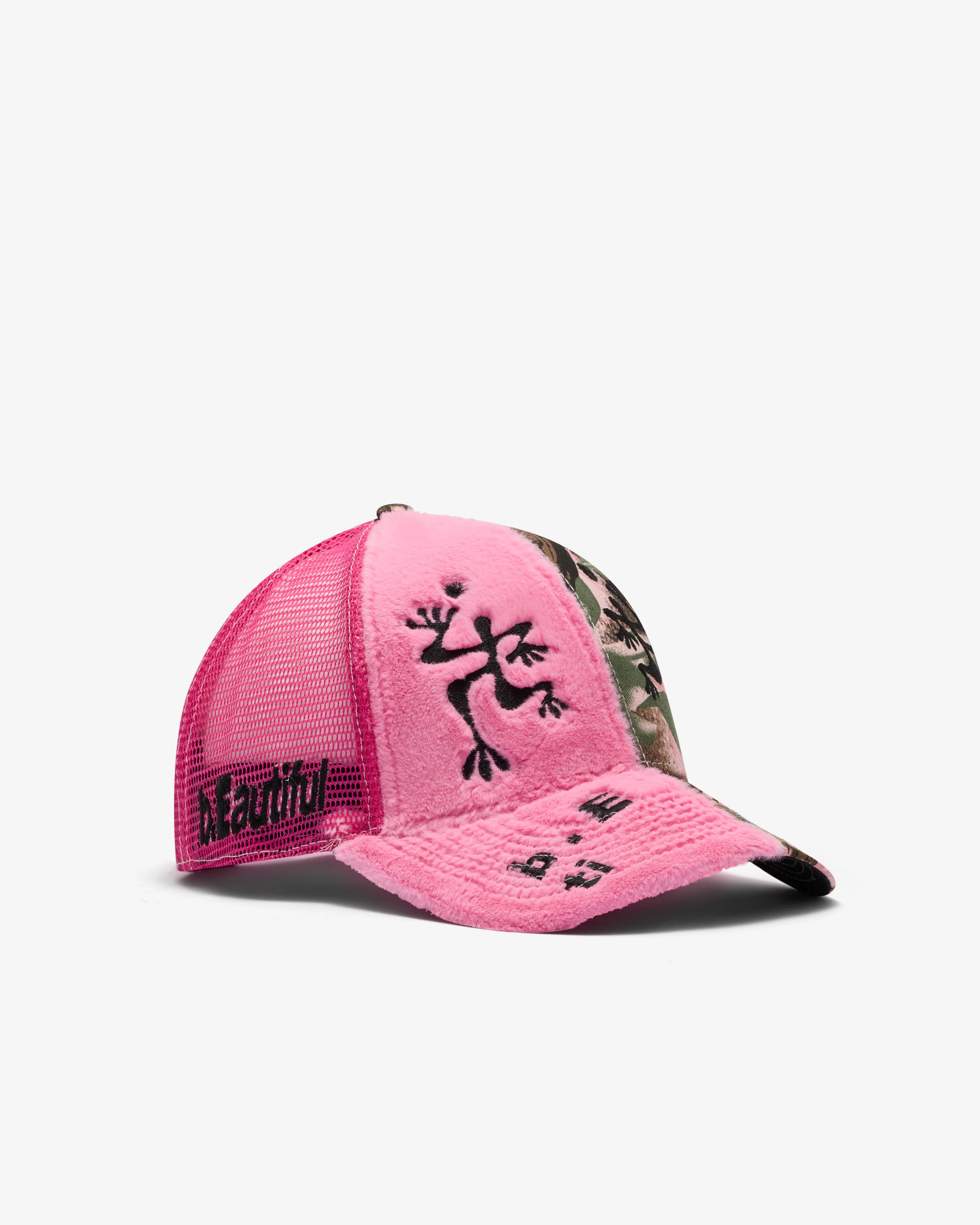 B.Eautiful - Men’s Biyu Trucker Hat - (Pink) - Image 2
