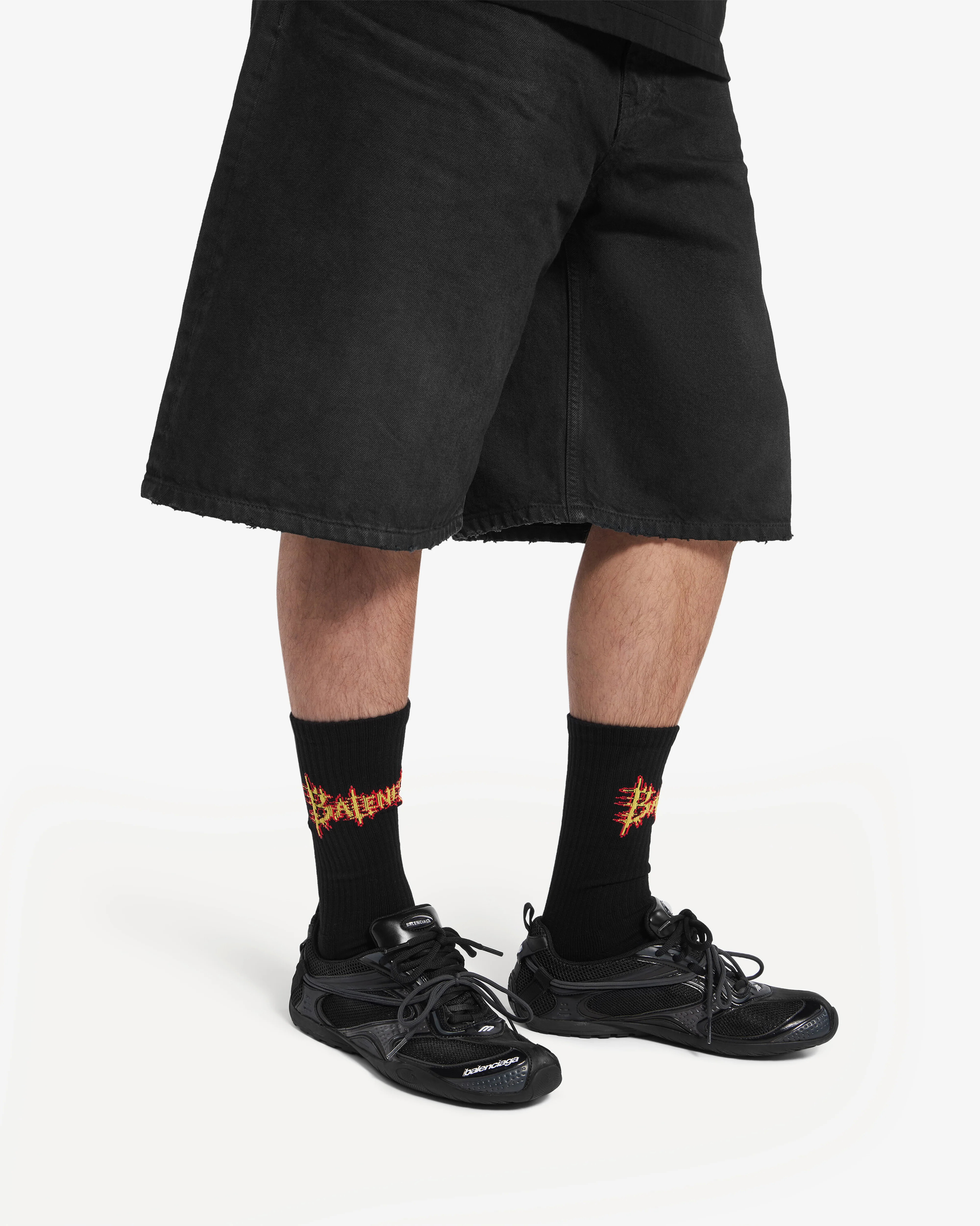 Balenciaga  - Men's Radar Trainers - (Black/Grey) - Image 3