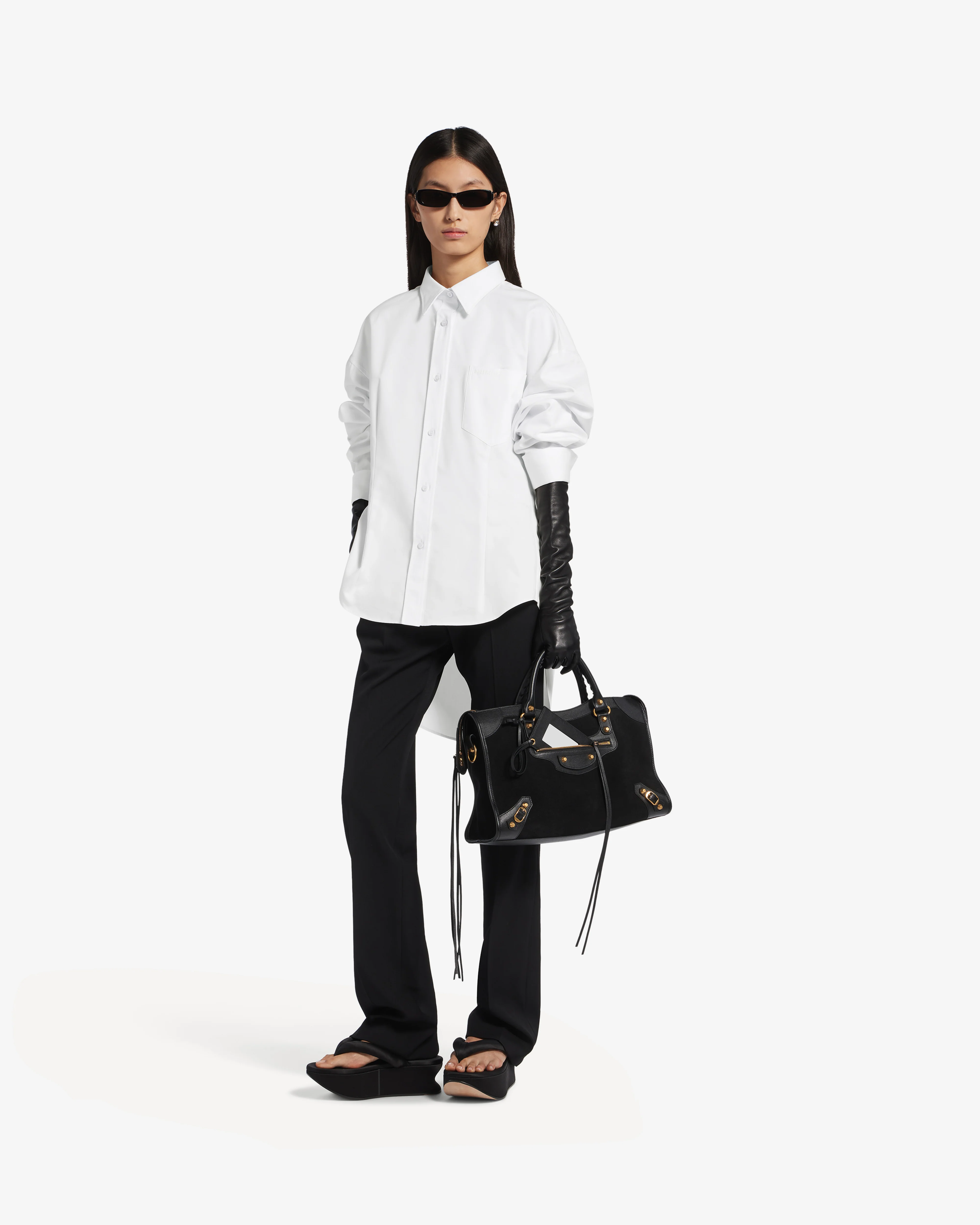 Balenciaga  - Women's Classic Shirt - (White) - Image 2