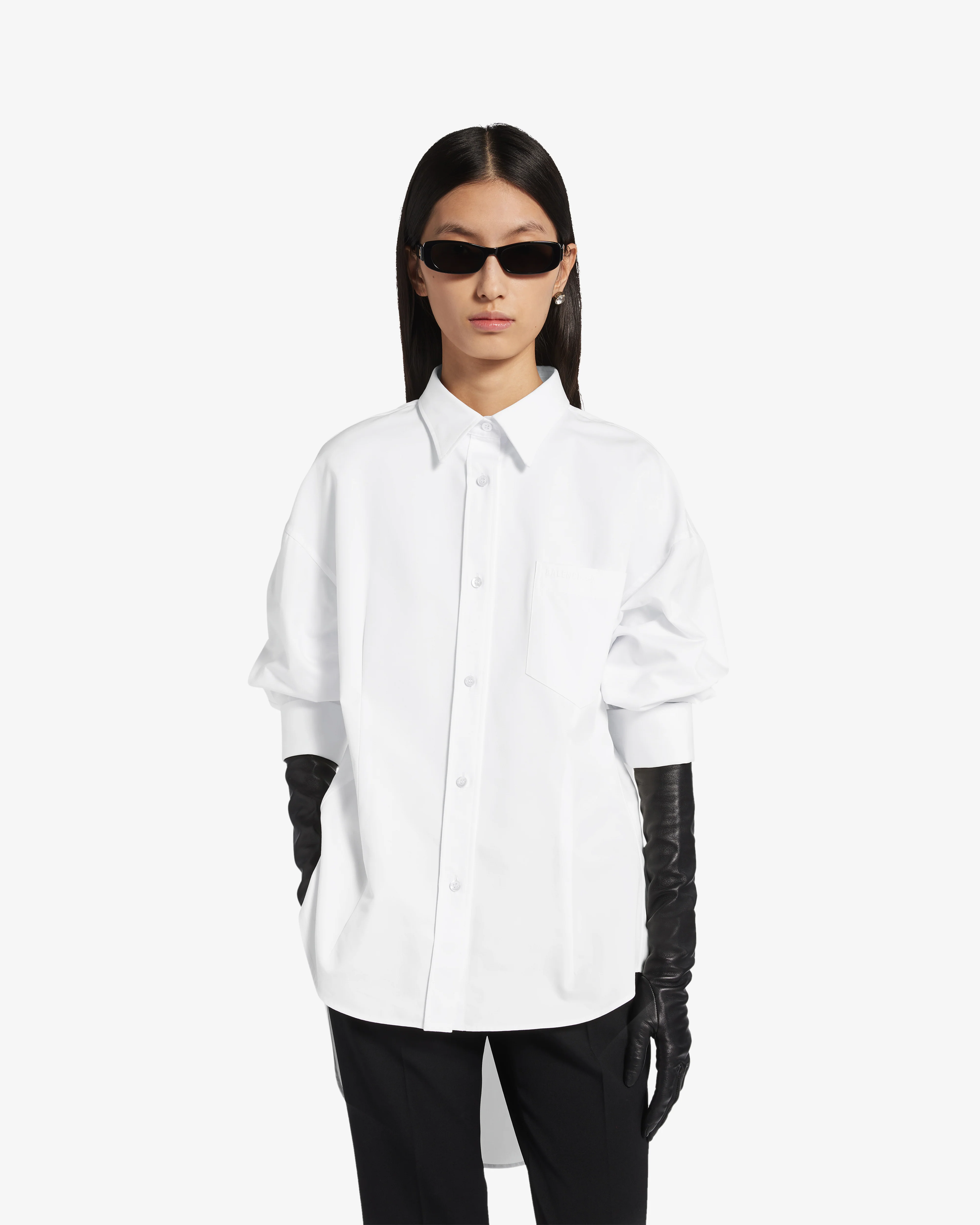 Balenciaga  - Women's Classic Shirt - (White) - Image 5
