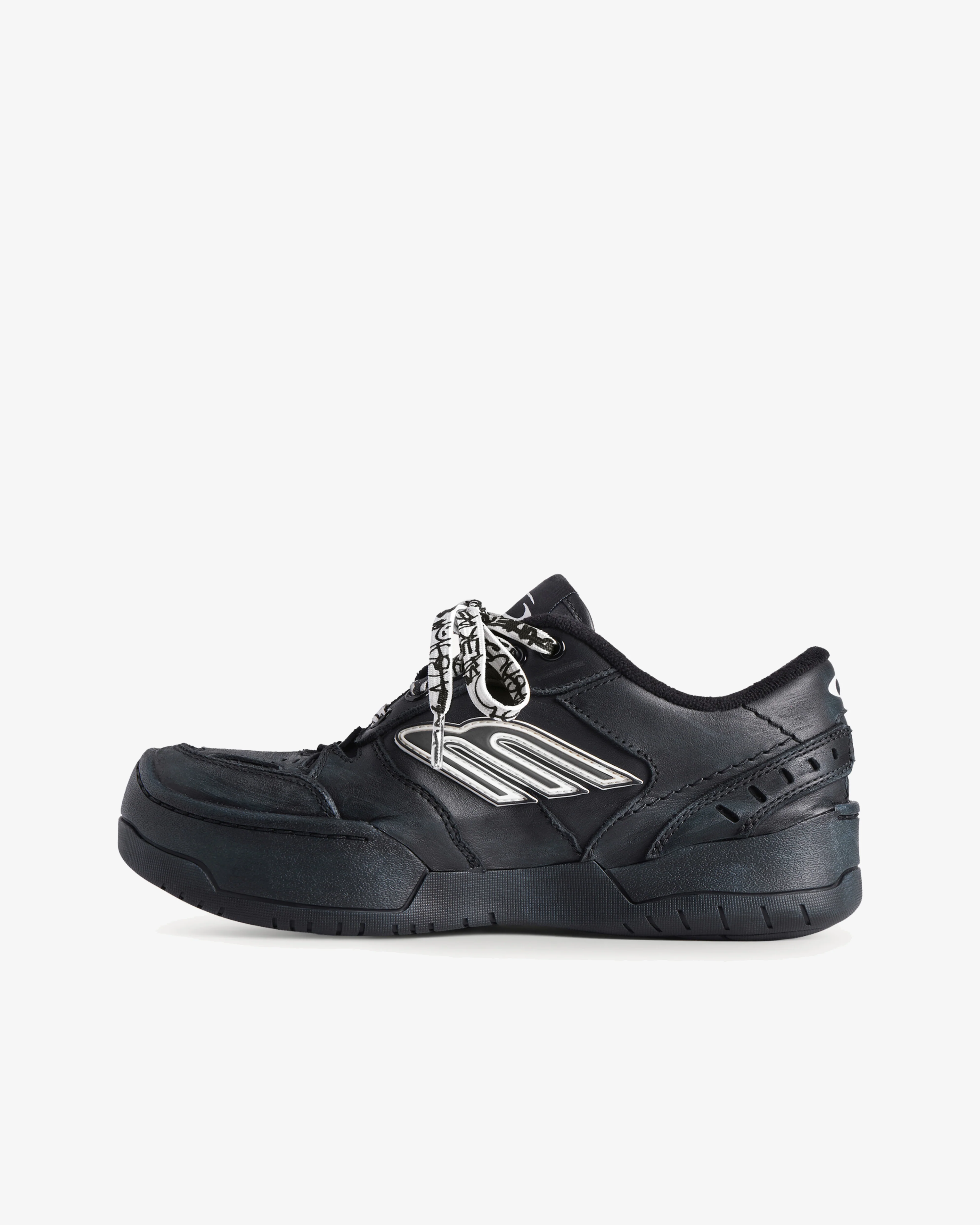 Balenciaga  - Women's Hamptons Platform Trainers - (Black) - Image 3