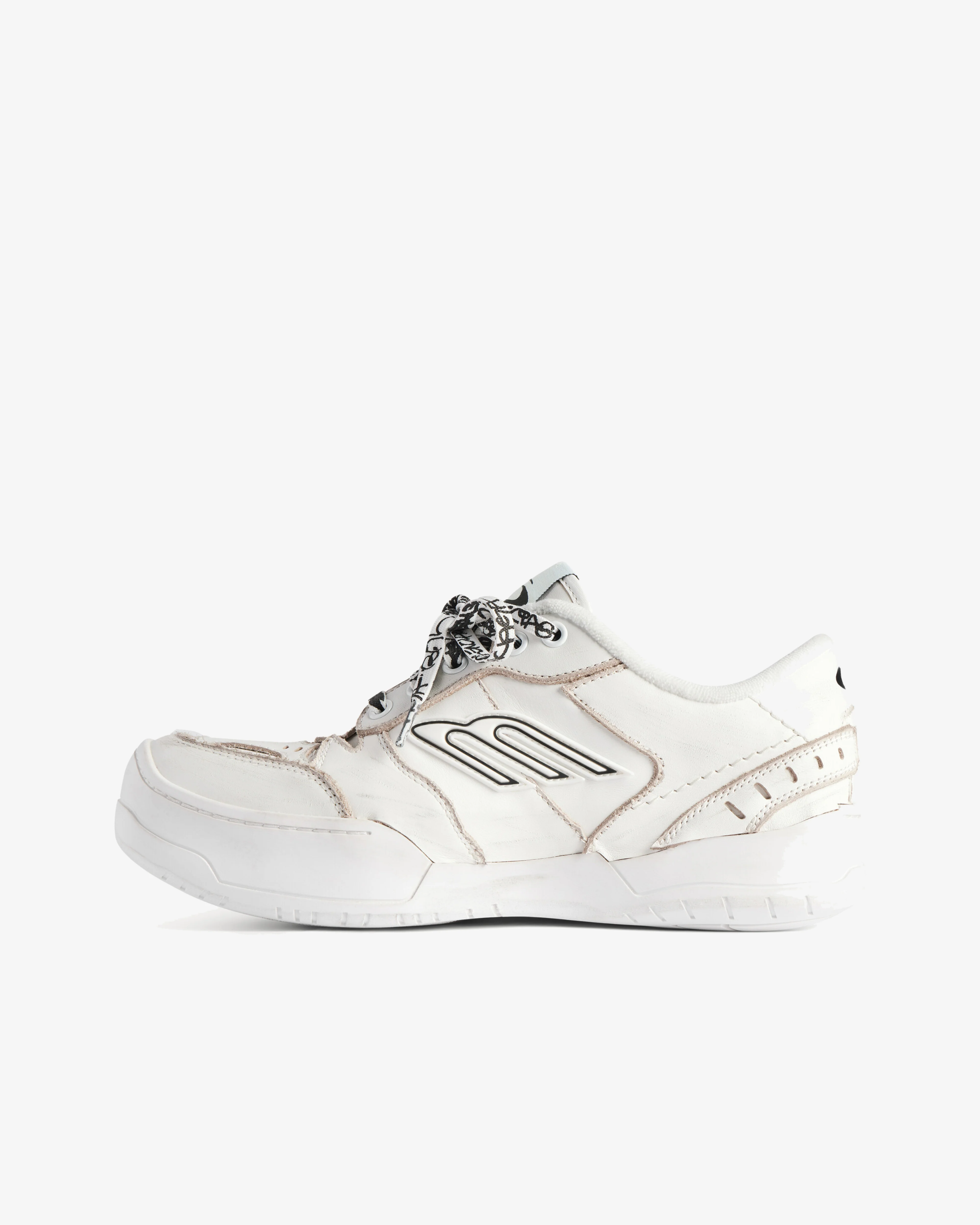 Balenciaga  - Women's Hamptons Platform Trainers - (White) - Image 3