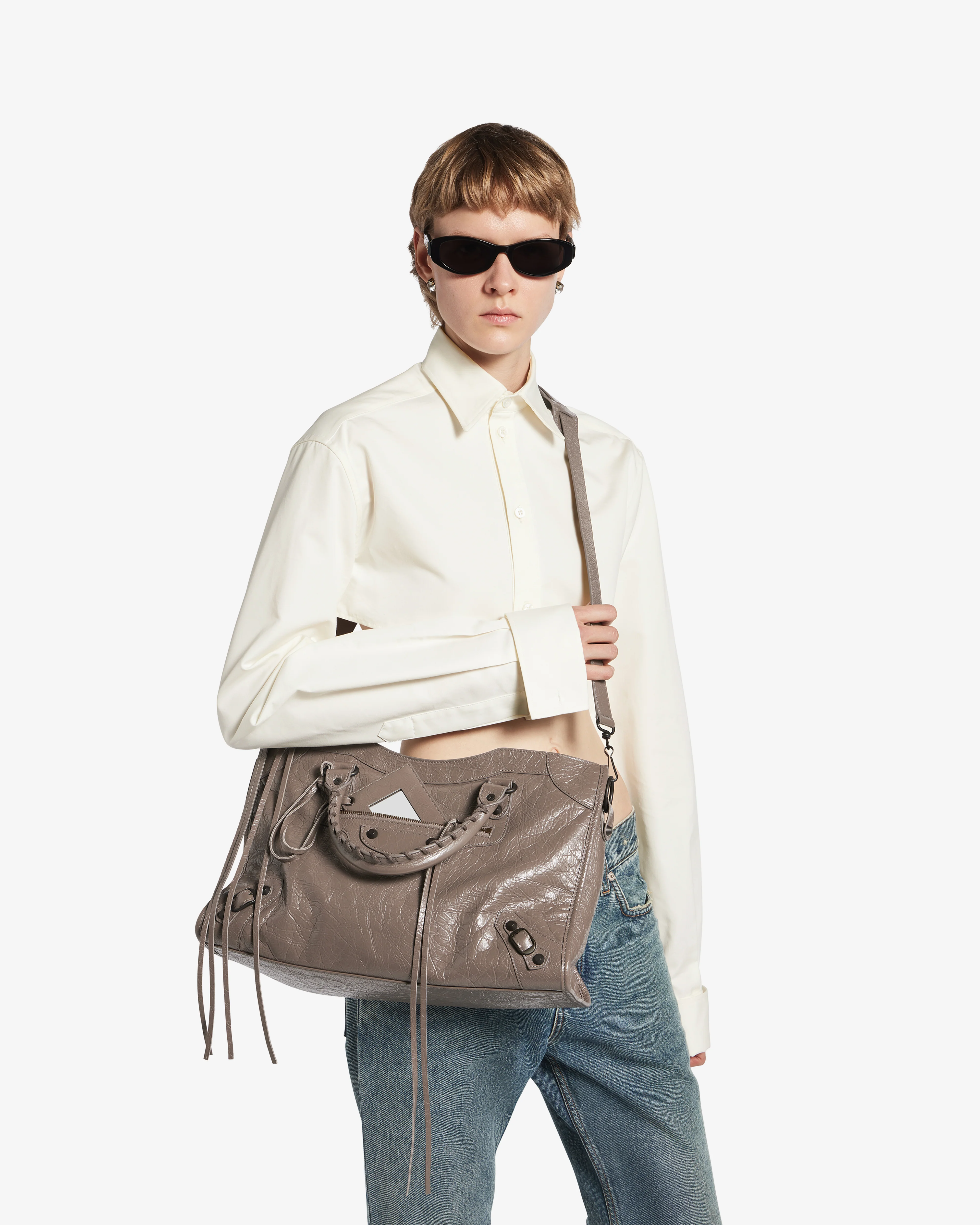 Balenciaga - Women's Le City Bag Medium - (Dark Noix) - Image 3