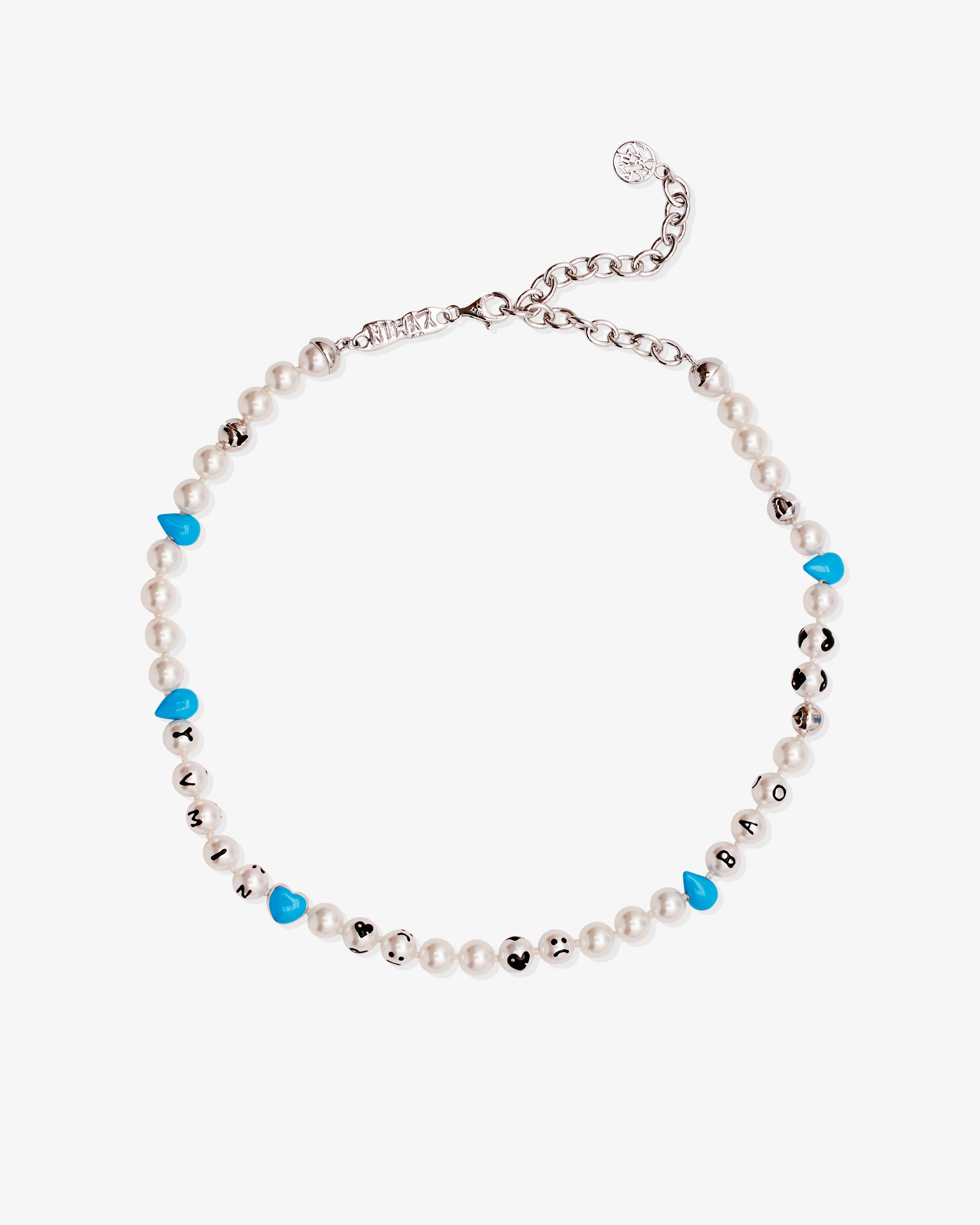 Bao - Women’s Yvmin Lonely Man Necklace - (Blue/Pearl)