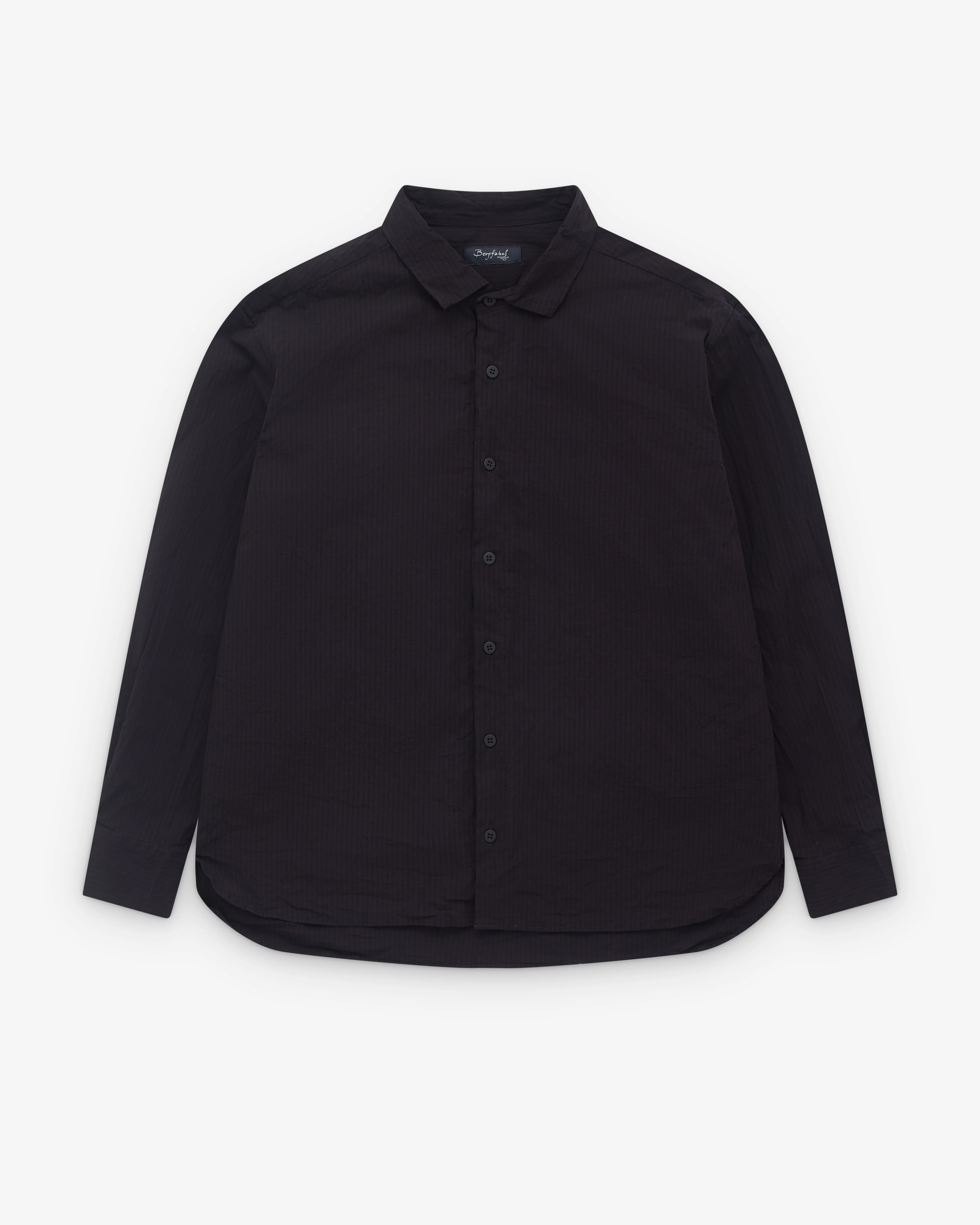 Bergfabel - Men’s Farmer Shirt - (Burgundy Stripe)