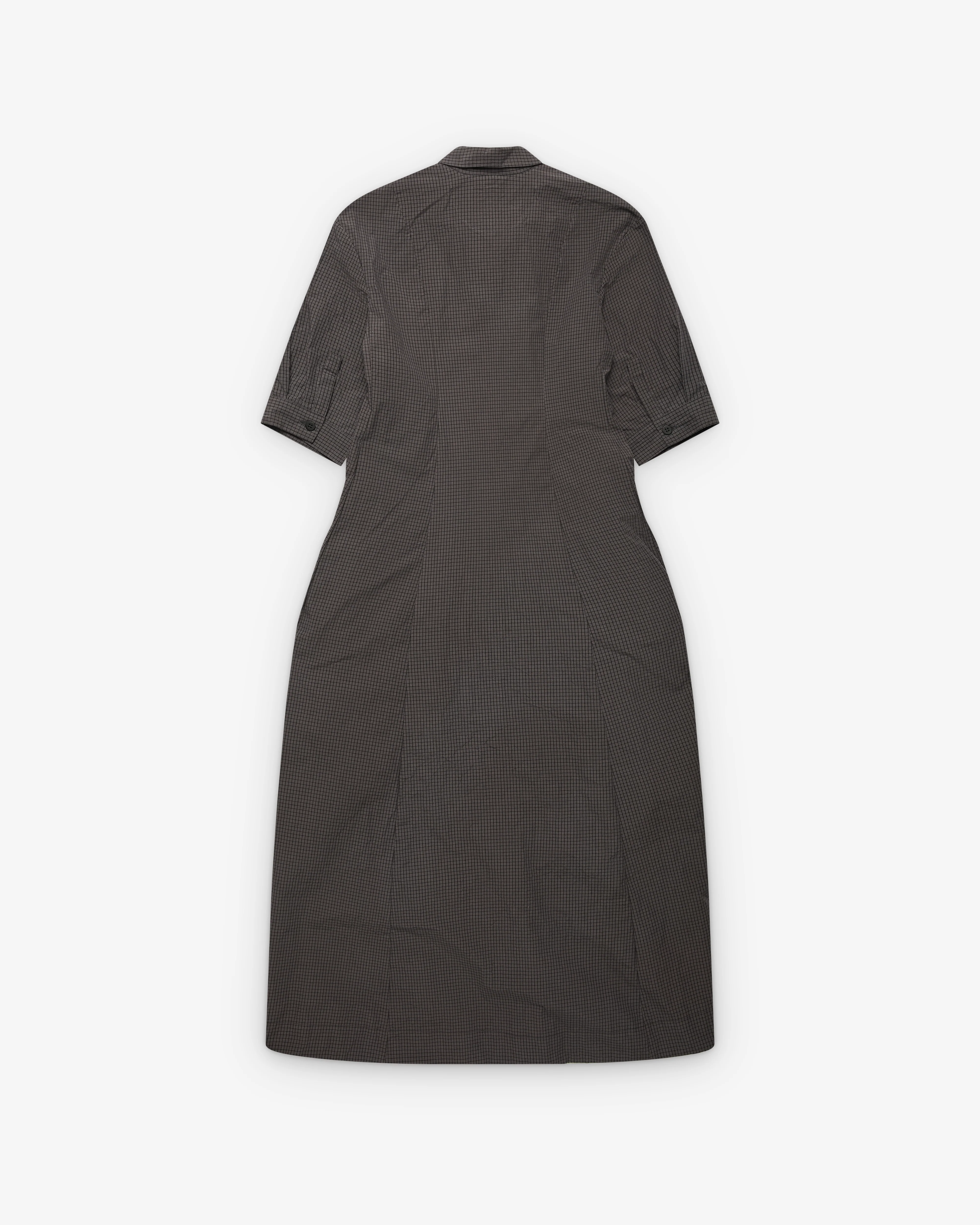Bergfabel - Women's Sally Dress - (Grey Check) - Image 2
