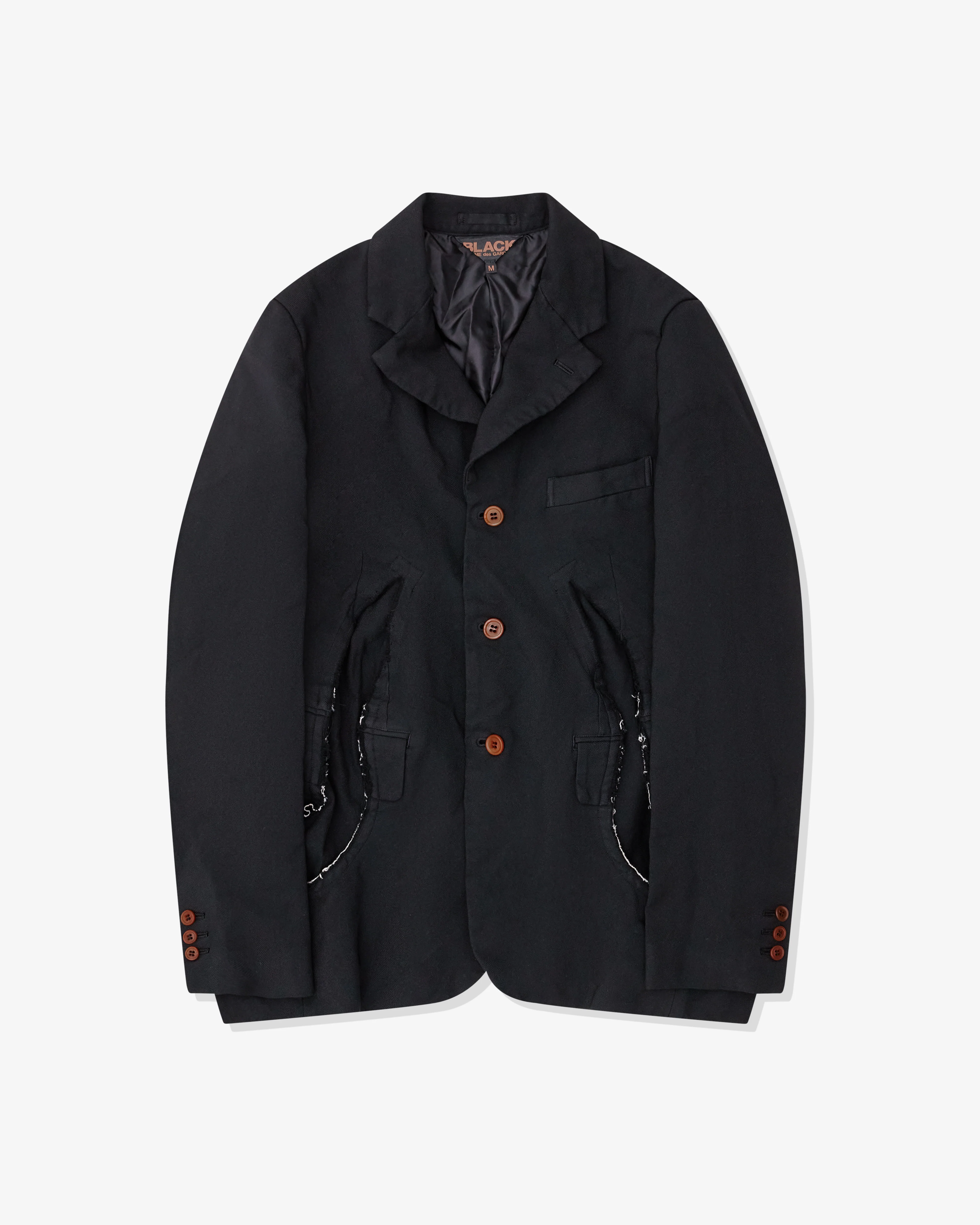 Black Comme des Garçons - Slashed Jacket - (Black)