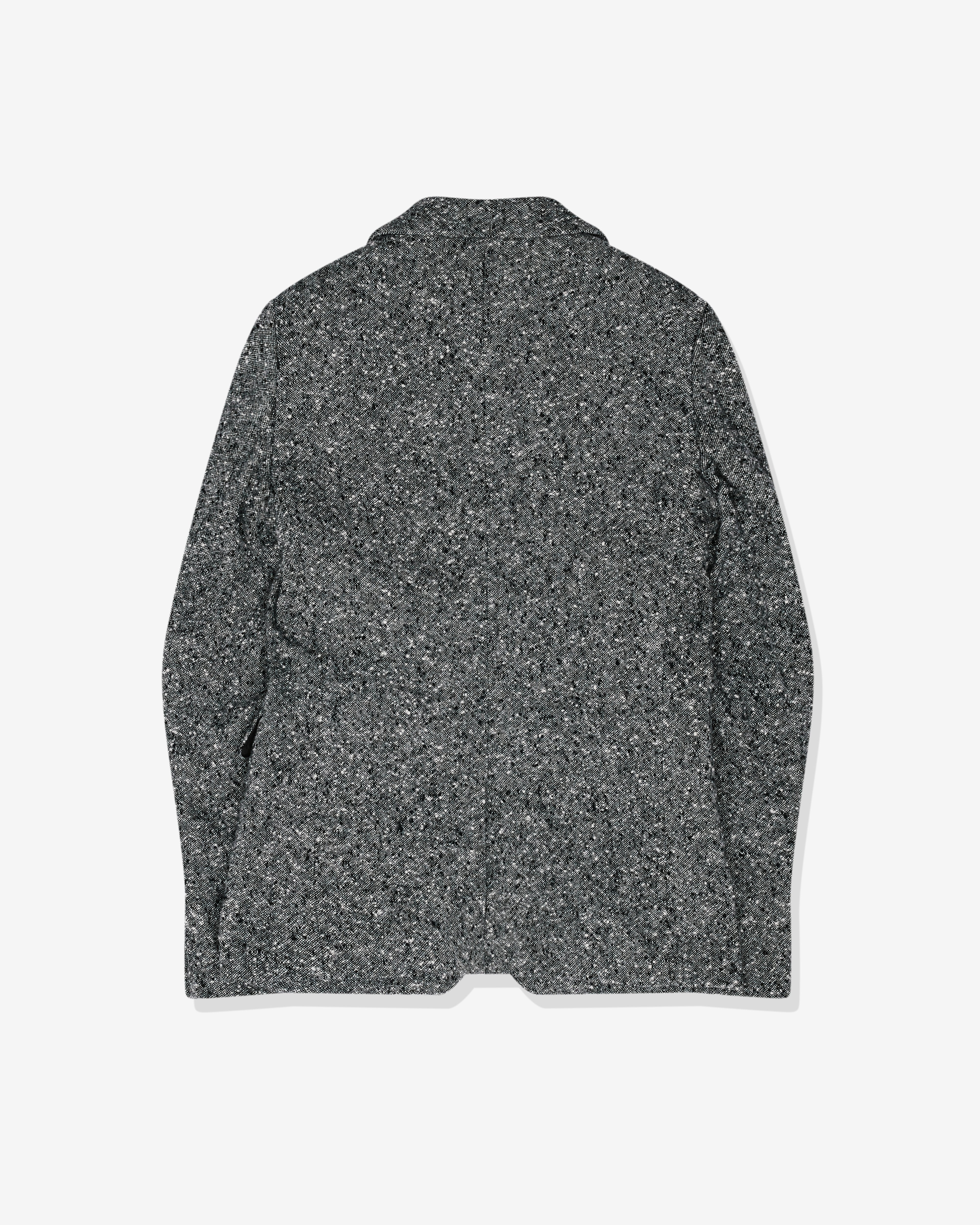 Black Comme des Garçons - Unisex Tweed Nep Jacket - (Black/White) - Image 2