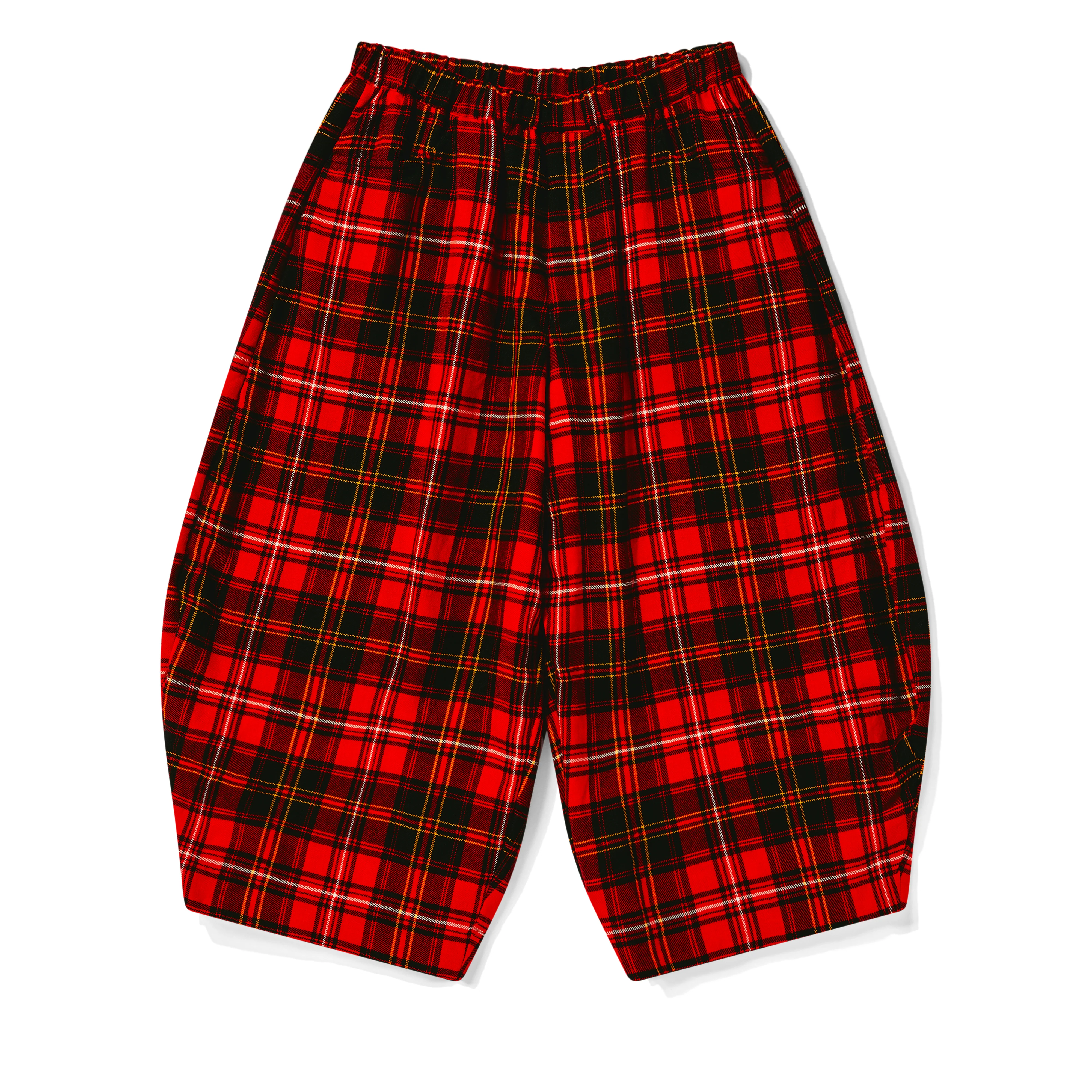 BLACK Comme des Garçons - Tartan Wool Balloon Pants - (Red/Black)