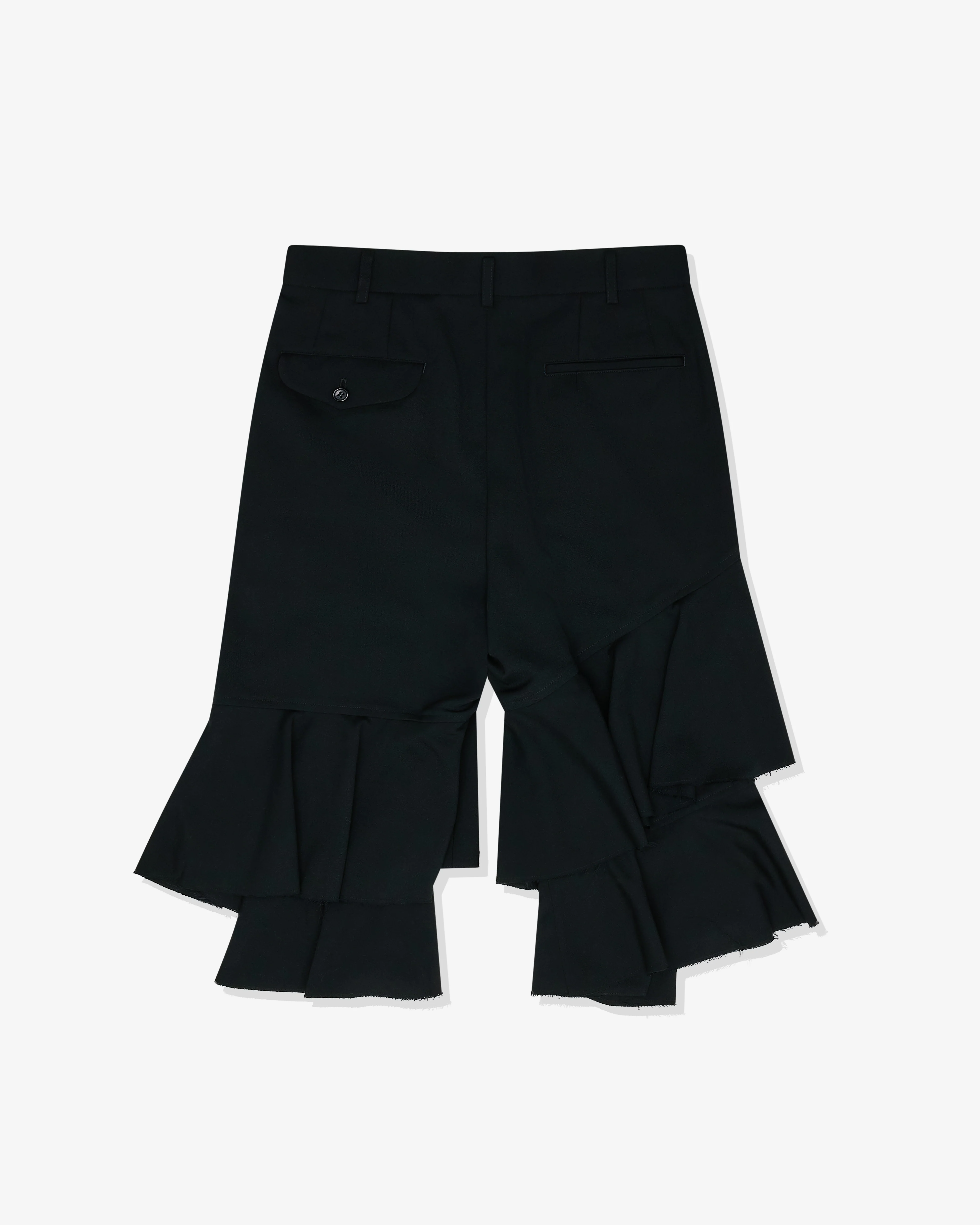 Black Comme des Garçons - Unisex Layered Pleated Bloomers - (Black) - Image 2