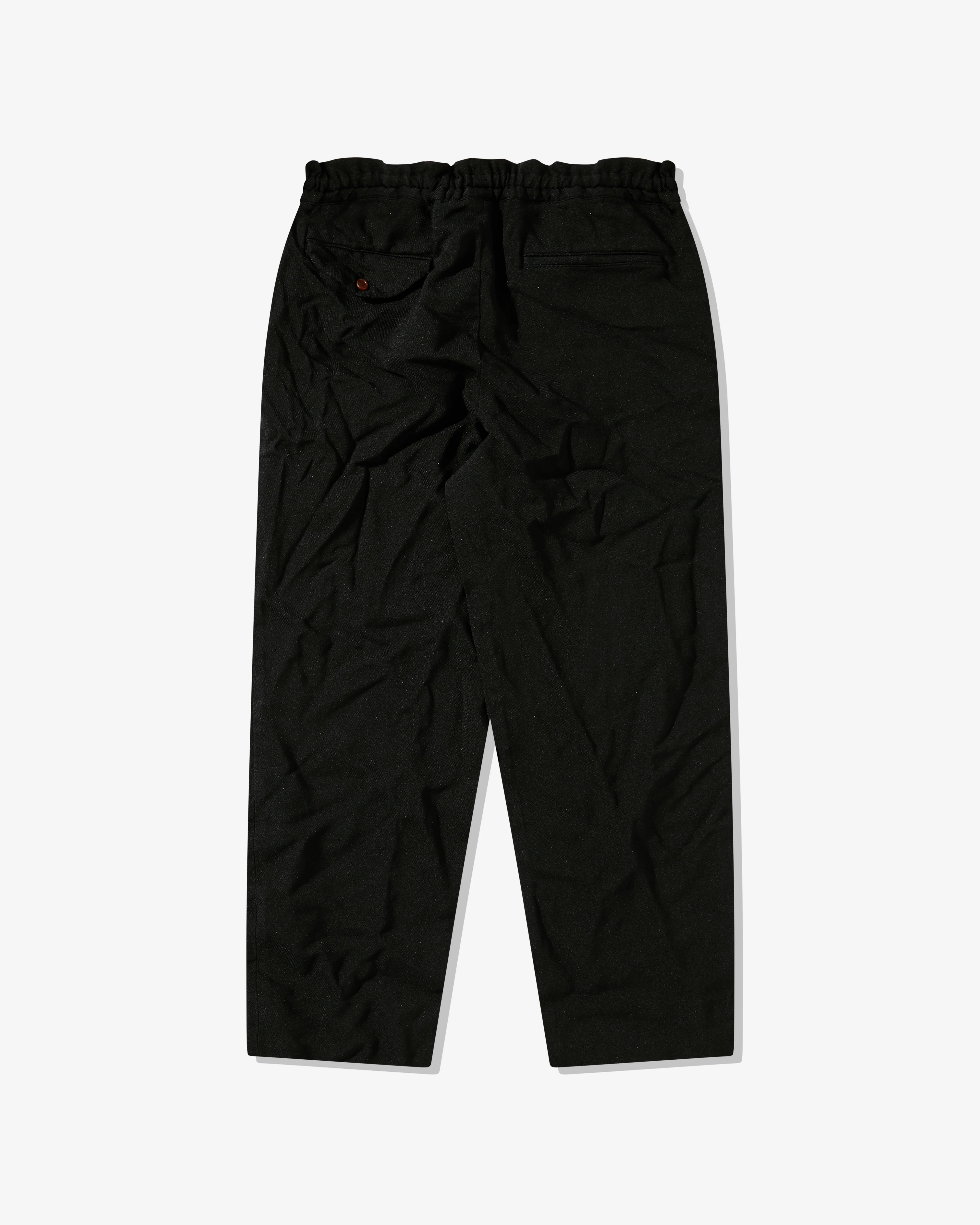 Black Comme Des Garçons - Tapered Drawcord Trousers - (Black) - Image 2