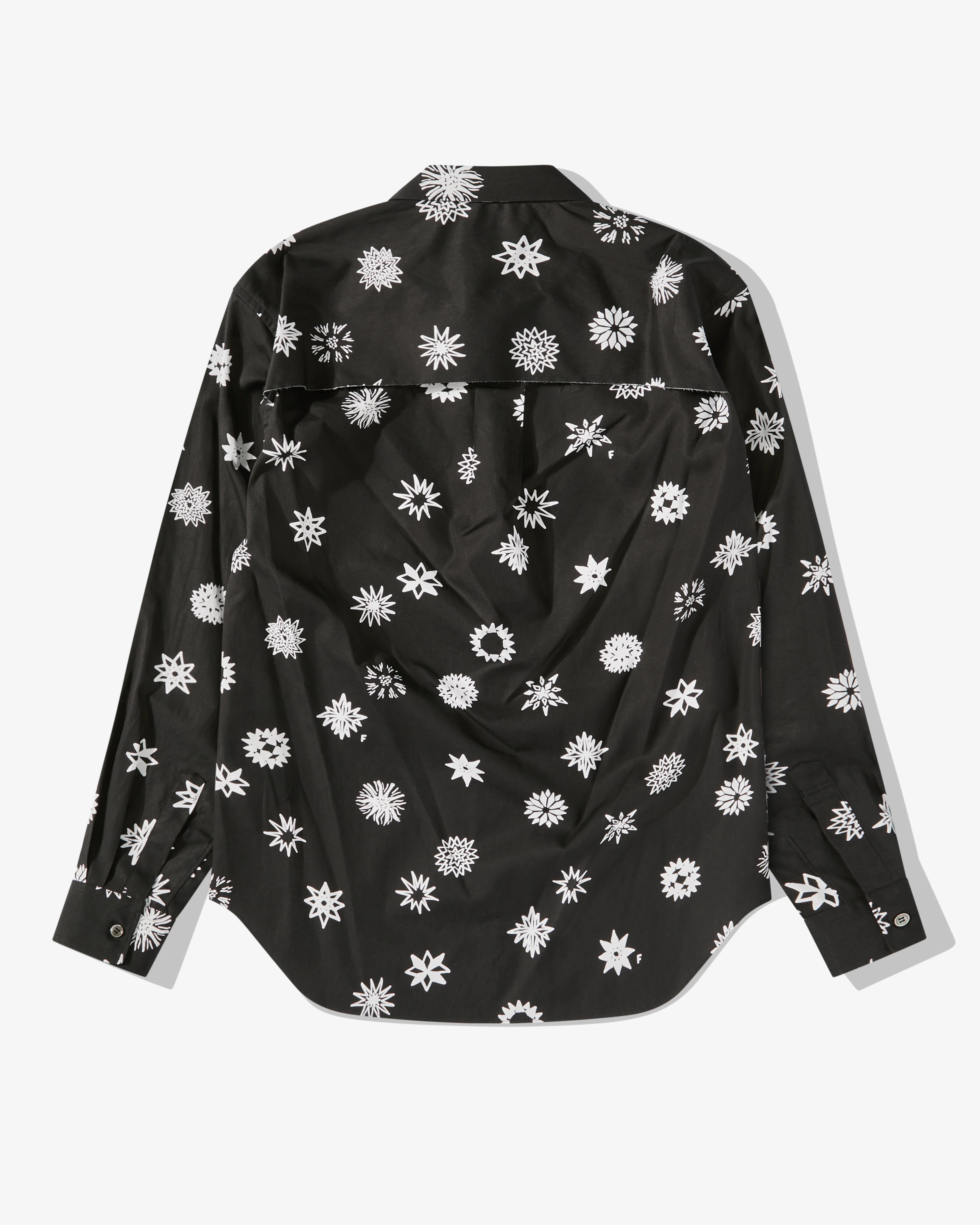 Black Comme Des Garçons - Filip Pagowski Back Panel Cut-Out Shirt - (Print A) - Image 2