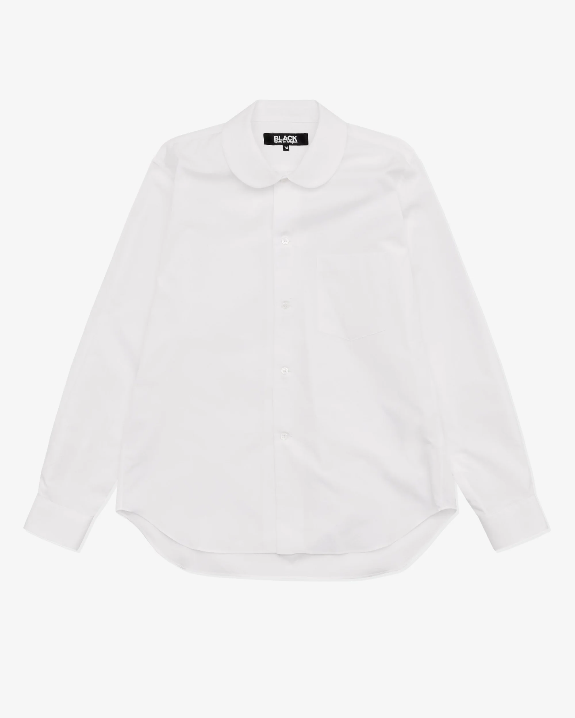Black Comme des Garçons - Peter Pan Collar Shirt - (White)