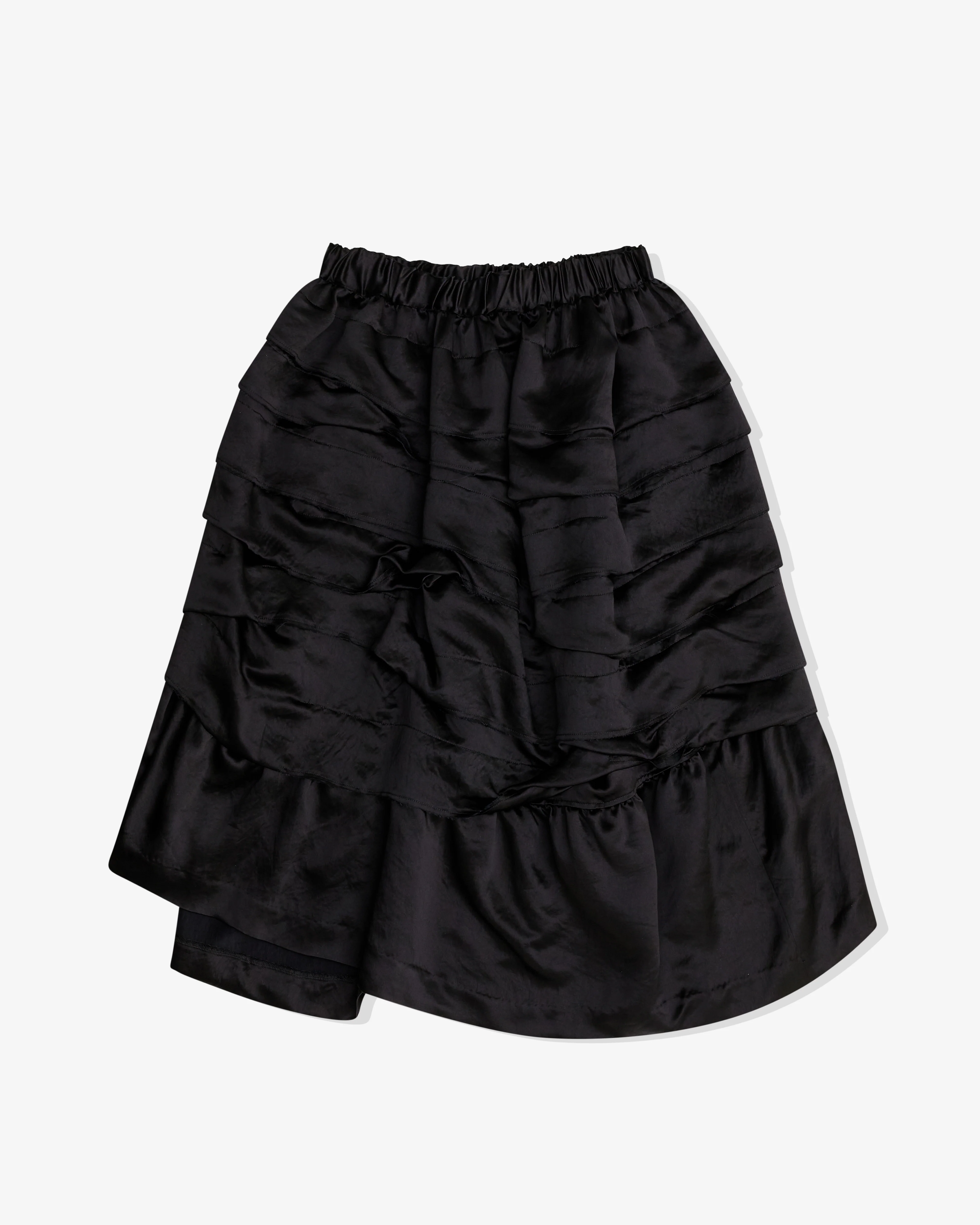 Black Comme des Garçons - Acetate Ruffled Skirt - (Black) - Image 2