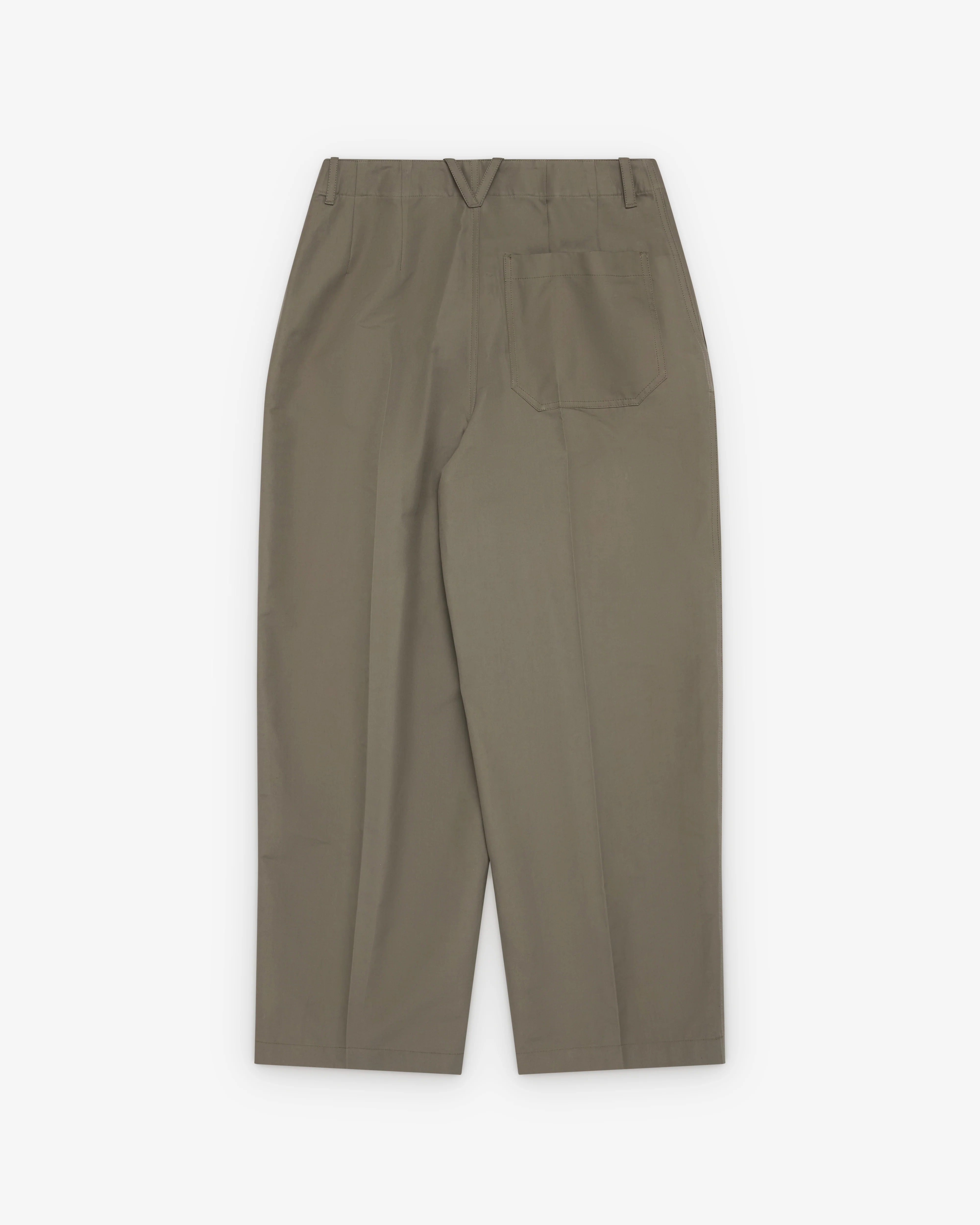 Bottega Veneta - Men's Compact Cotton Trousers - (Steel) - Image 2