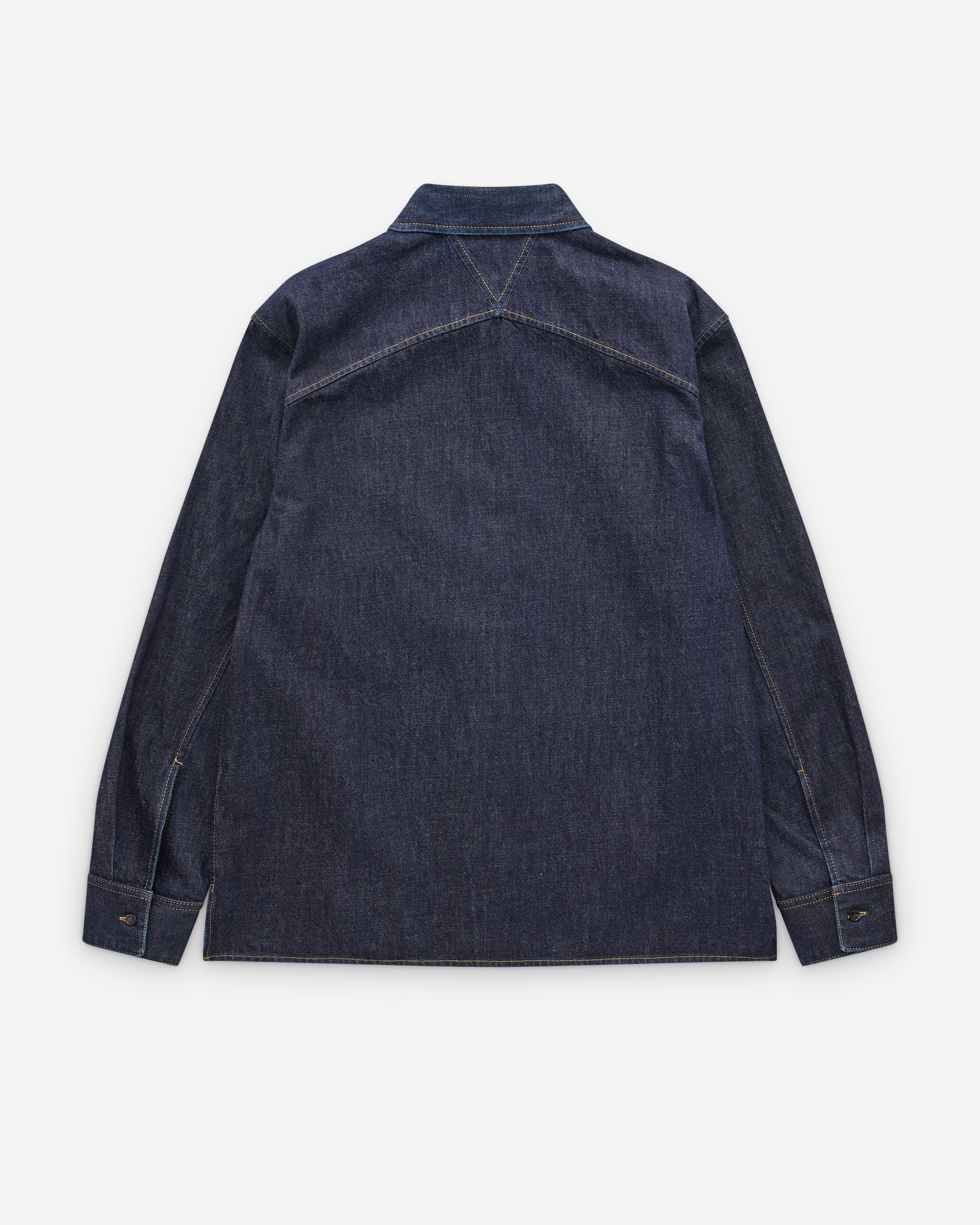 Bottega Veneta - Men's Indigo Regular Denim Shirt - (Indigo) - Image 2