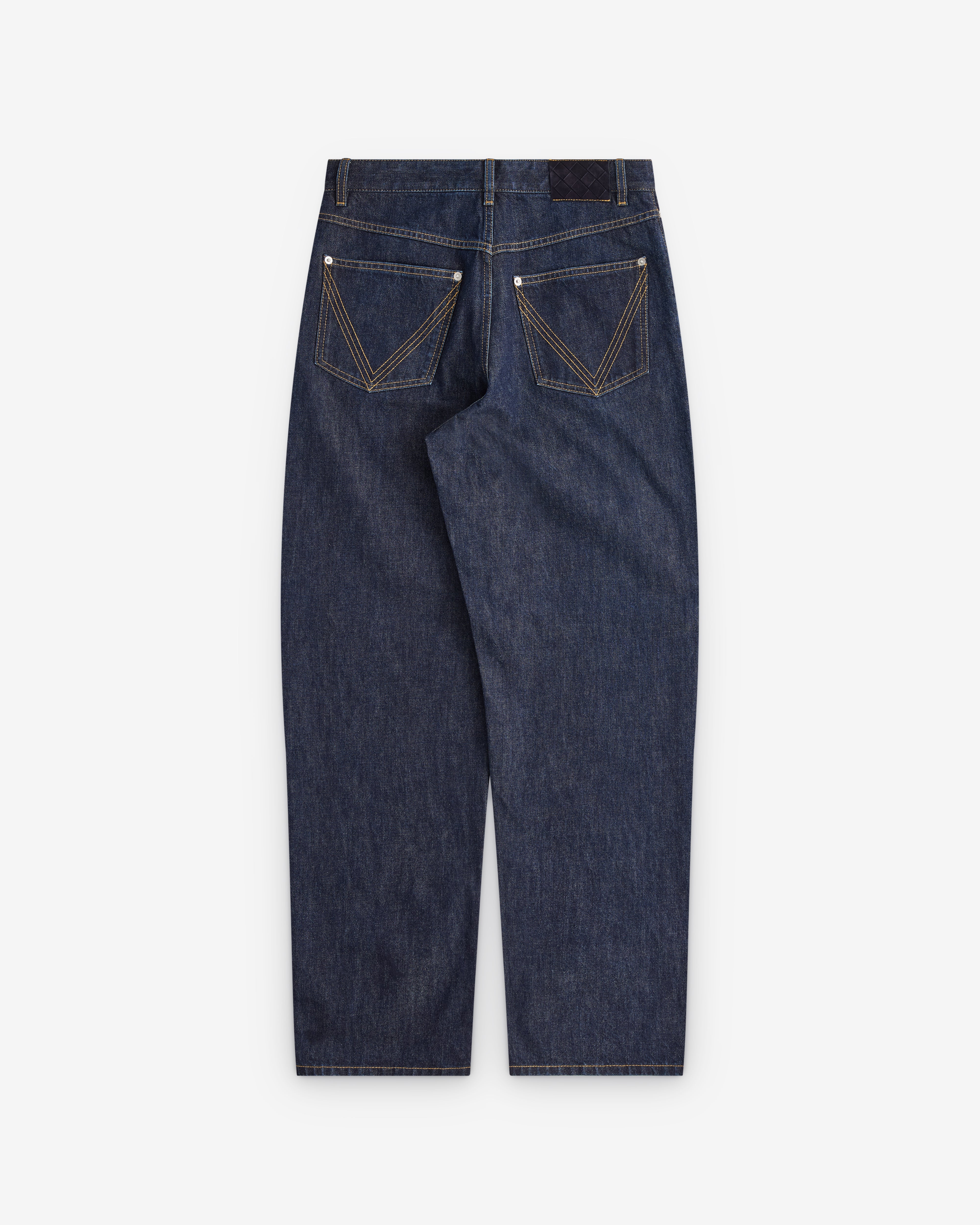 Bottega Veneta - Men's Indigo Wide Leg Denim - (Indigo) - Image 2