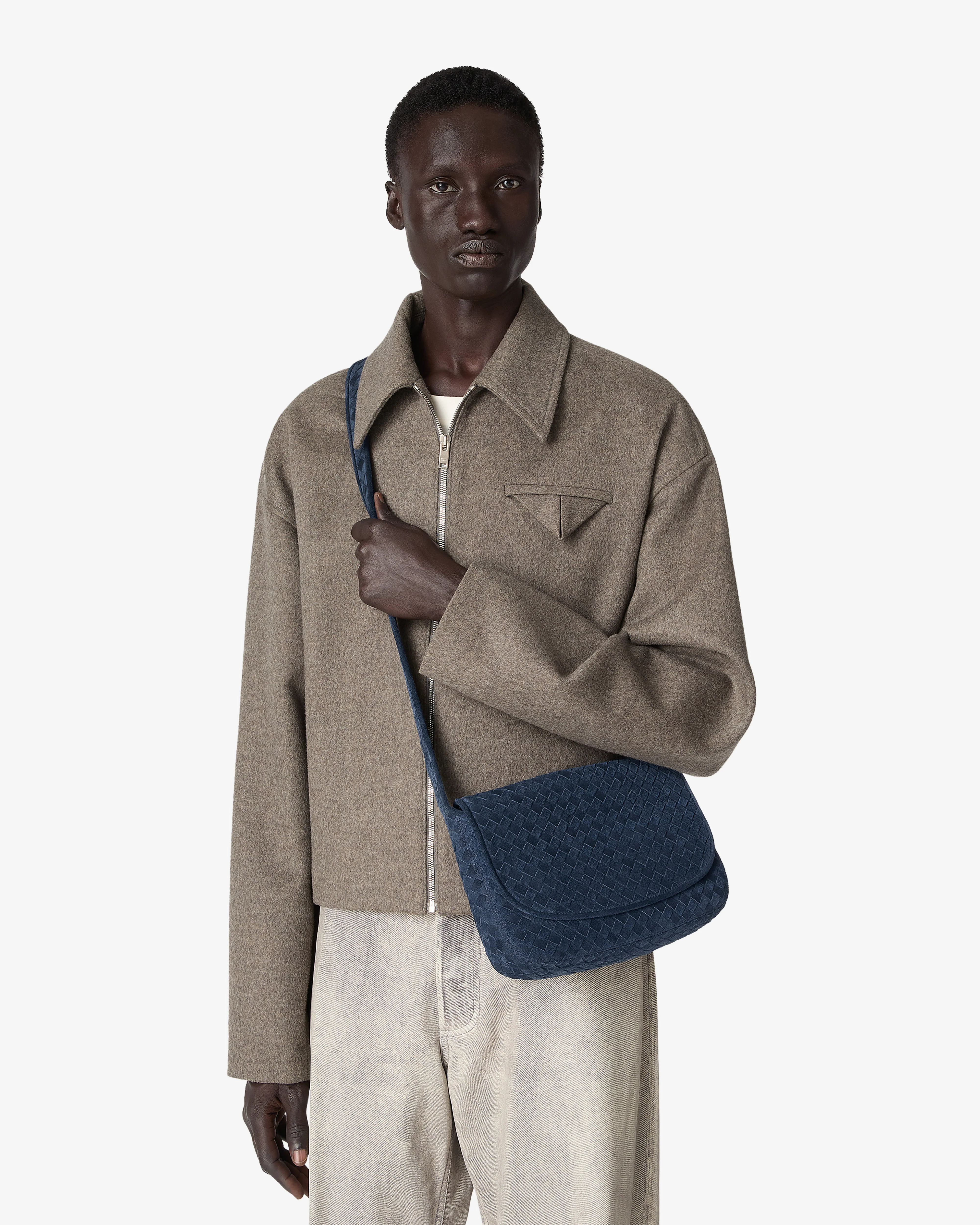 Bottega Veneta - Men's Veneto Flap Messenger - (Neptune) - Image 2